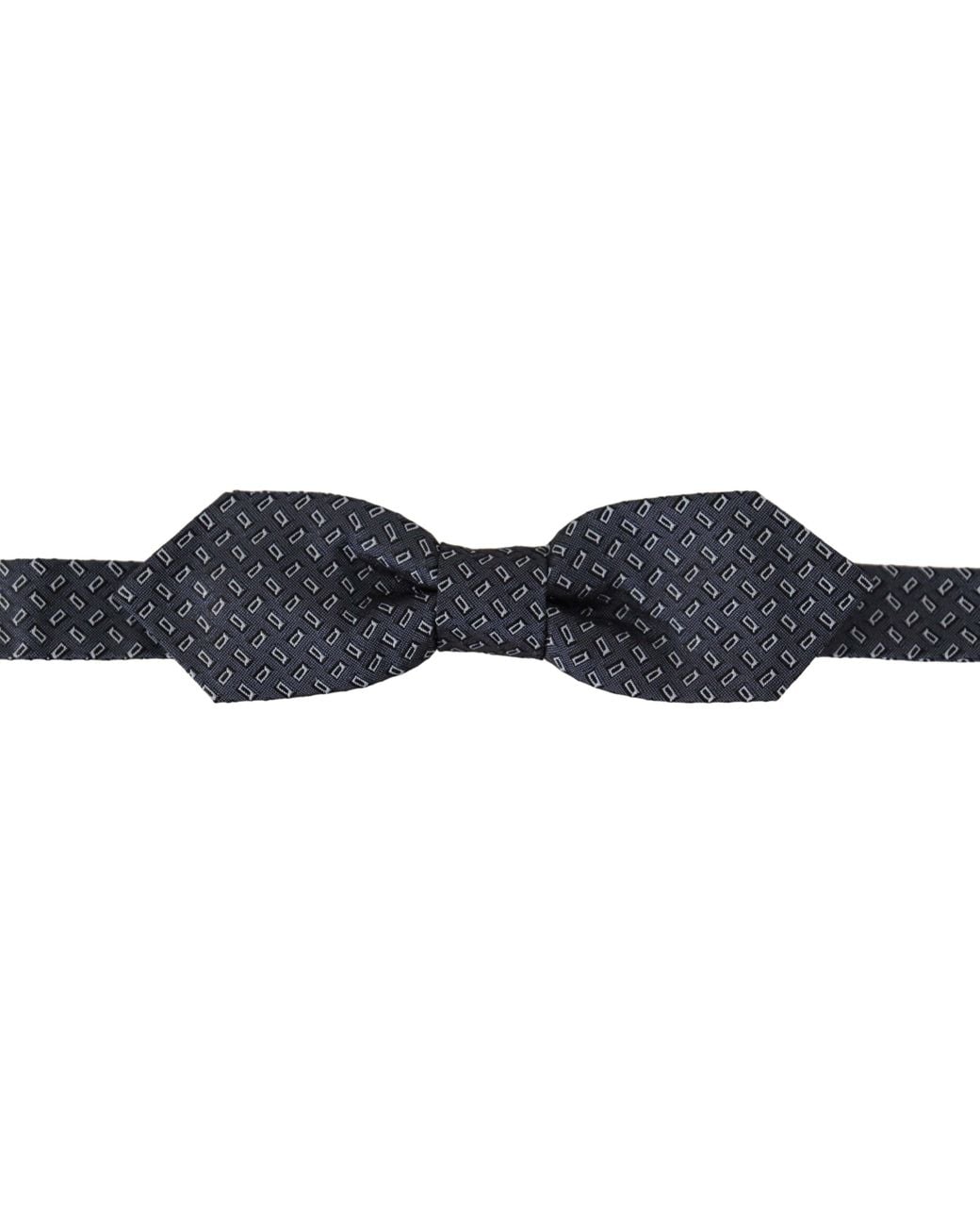 Dolce & Gabbana Black Polka Dot 100% Silk Neck Papillon Tie for men