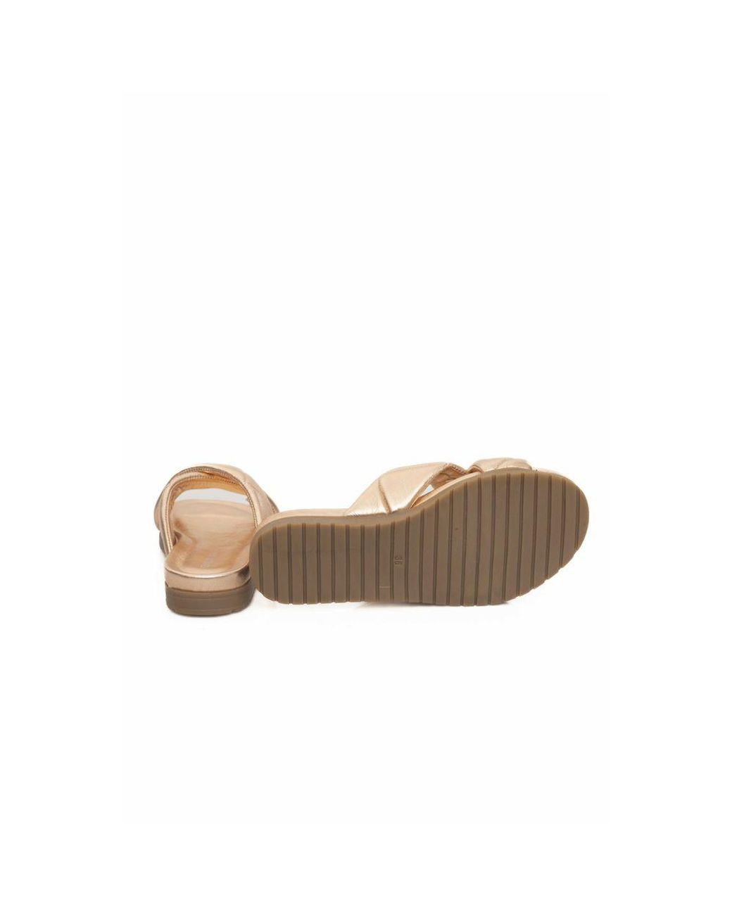 Cerruti 1881 Natural Beige Lambskin Sandal