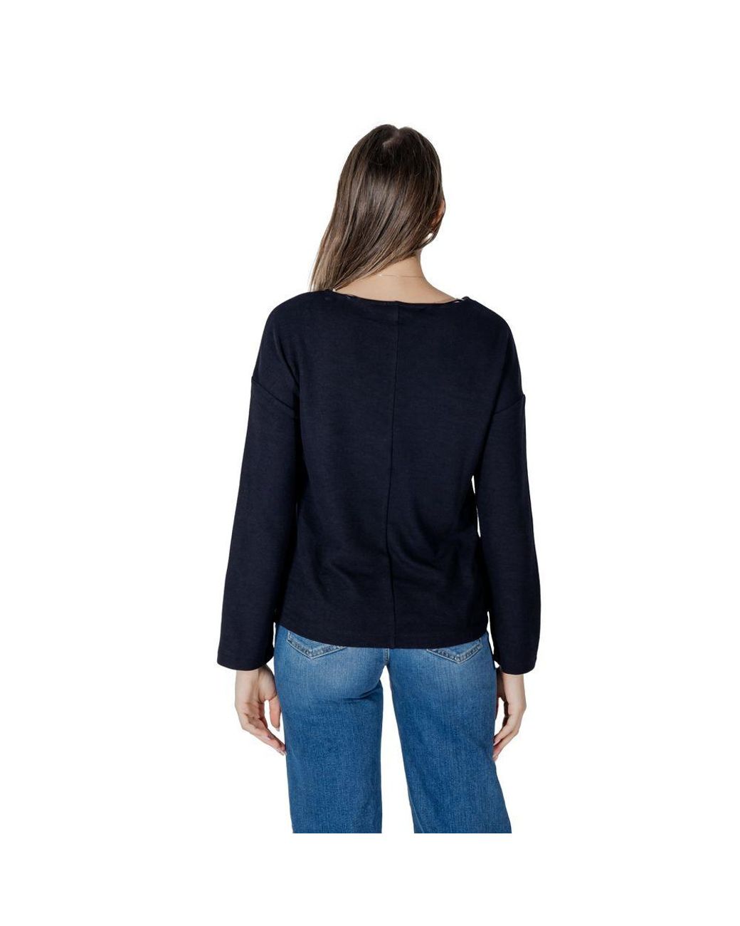 Street One Blue Polyester Sweatshirt
