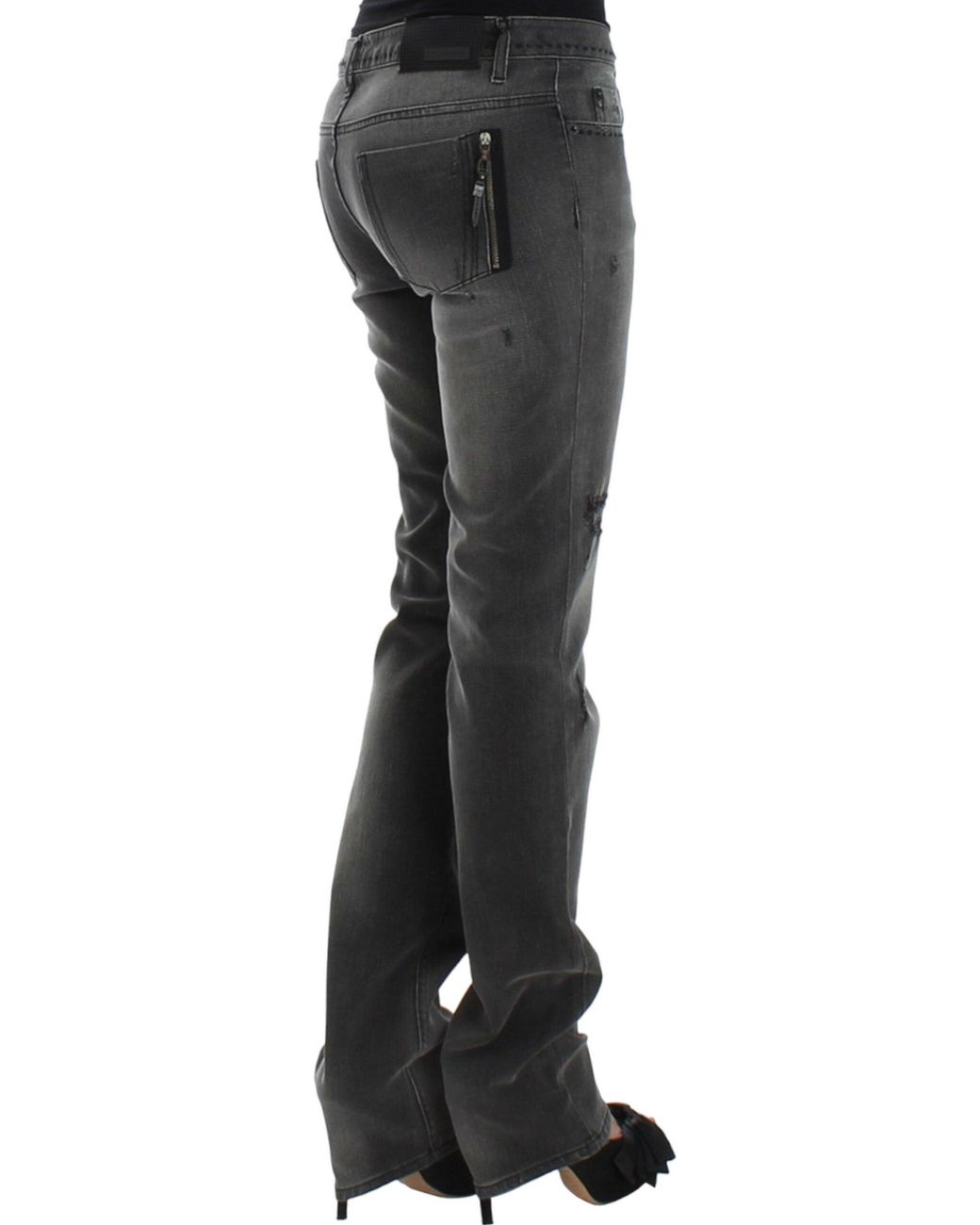 CoSTUME NATIONAL Straight Leg Jeans Gray Sig12557