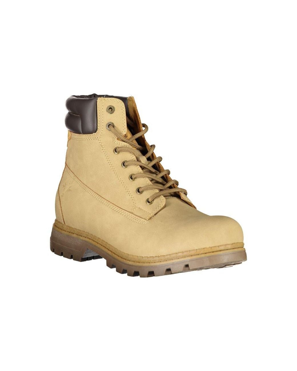 Carrera Natural Dapper Lace-Up Boots With Contrast Detailing for men