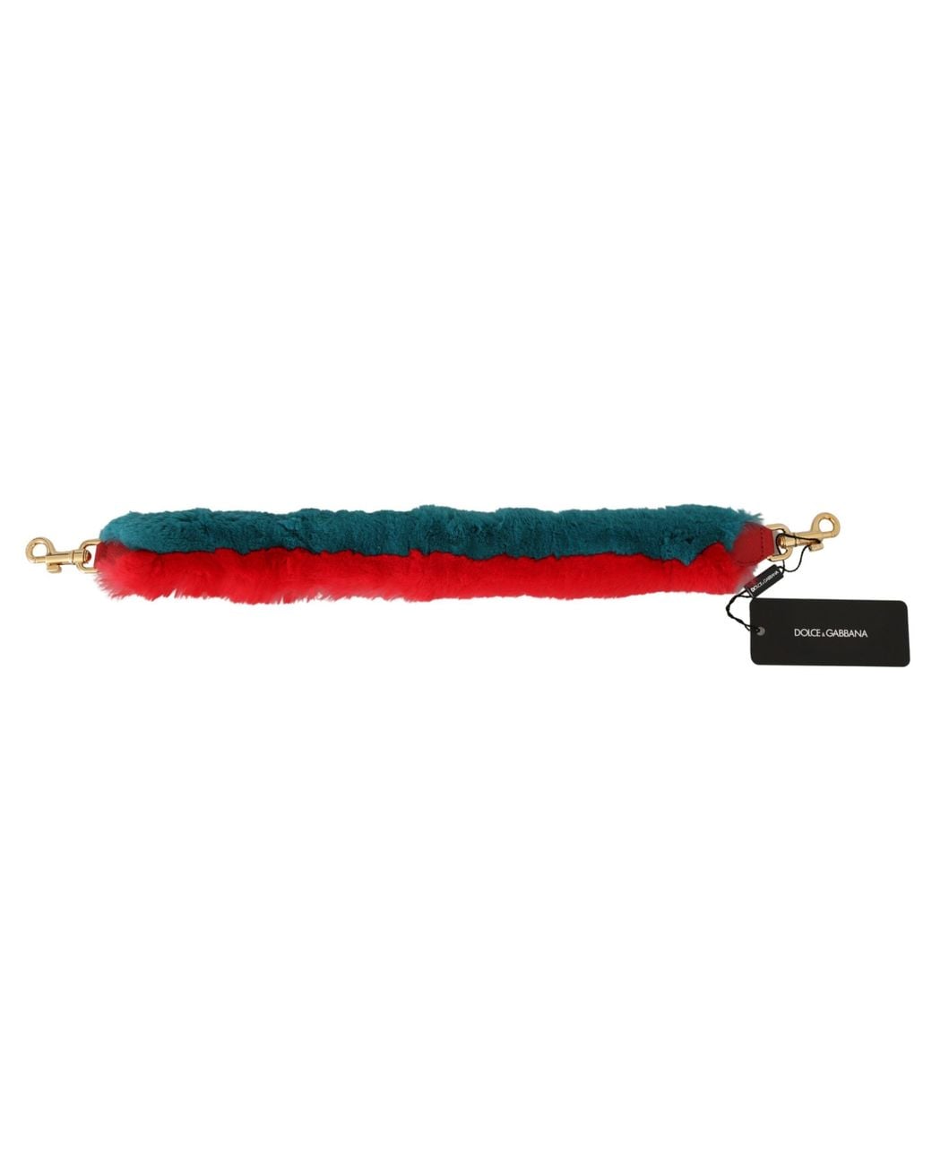 Dolce & Gabbana Red Elegant Lapin Fur Shoulder Strap