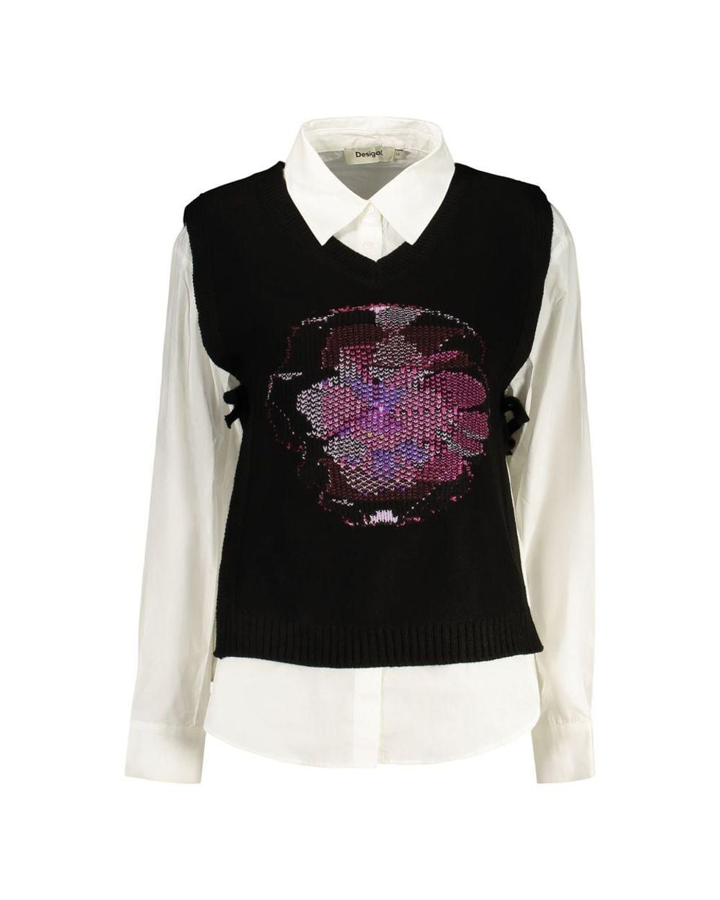 Desigual White Cotton Shirt