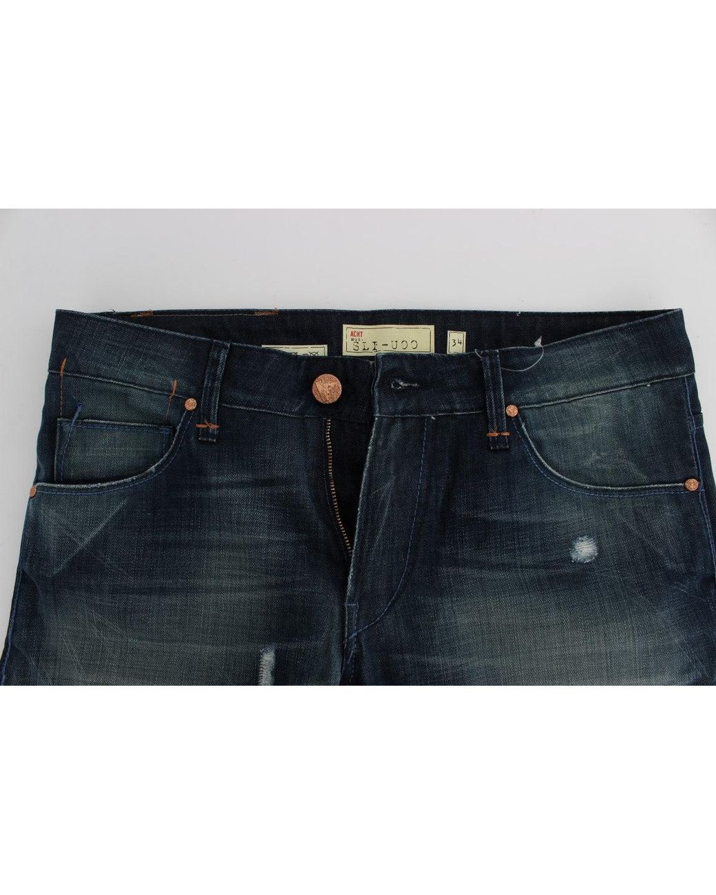 Acht Denim Straight Fit Jeans Blue Sig30494 for men