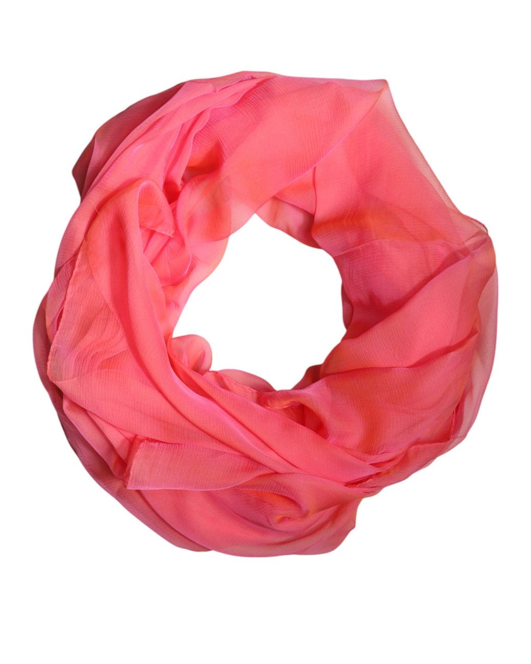 Dolce & Gabbana Pink Silk Rectangle Wrap Shawl Scarf