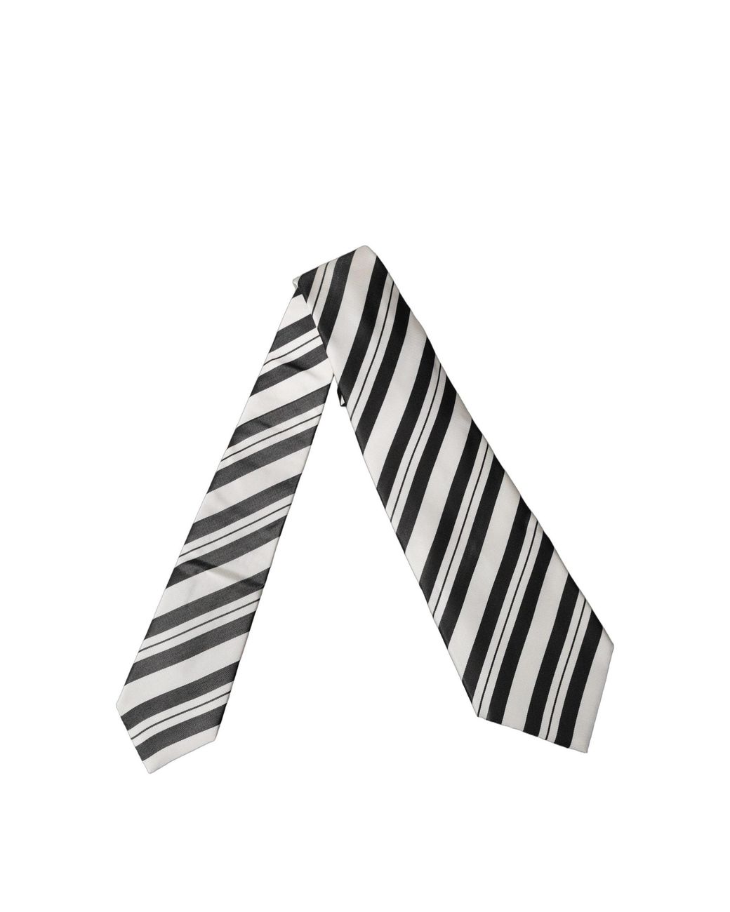 Dolce & Gabbana Multicolor Stripes Silk Adjustable Necktie Tie And