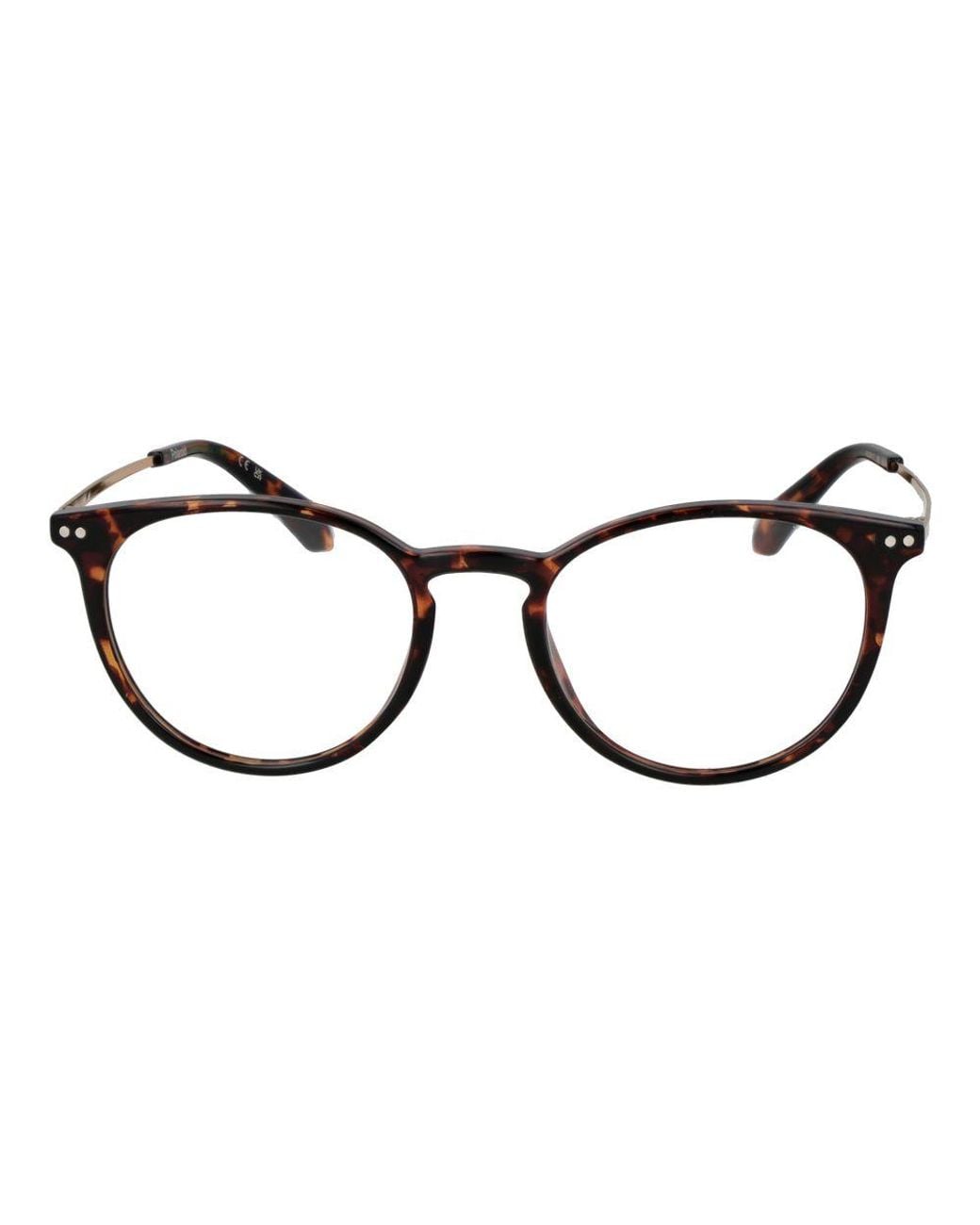 Polaroid Black Brown Titanium Glasses (frames)