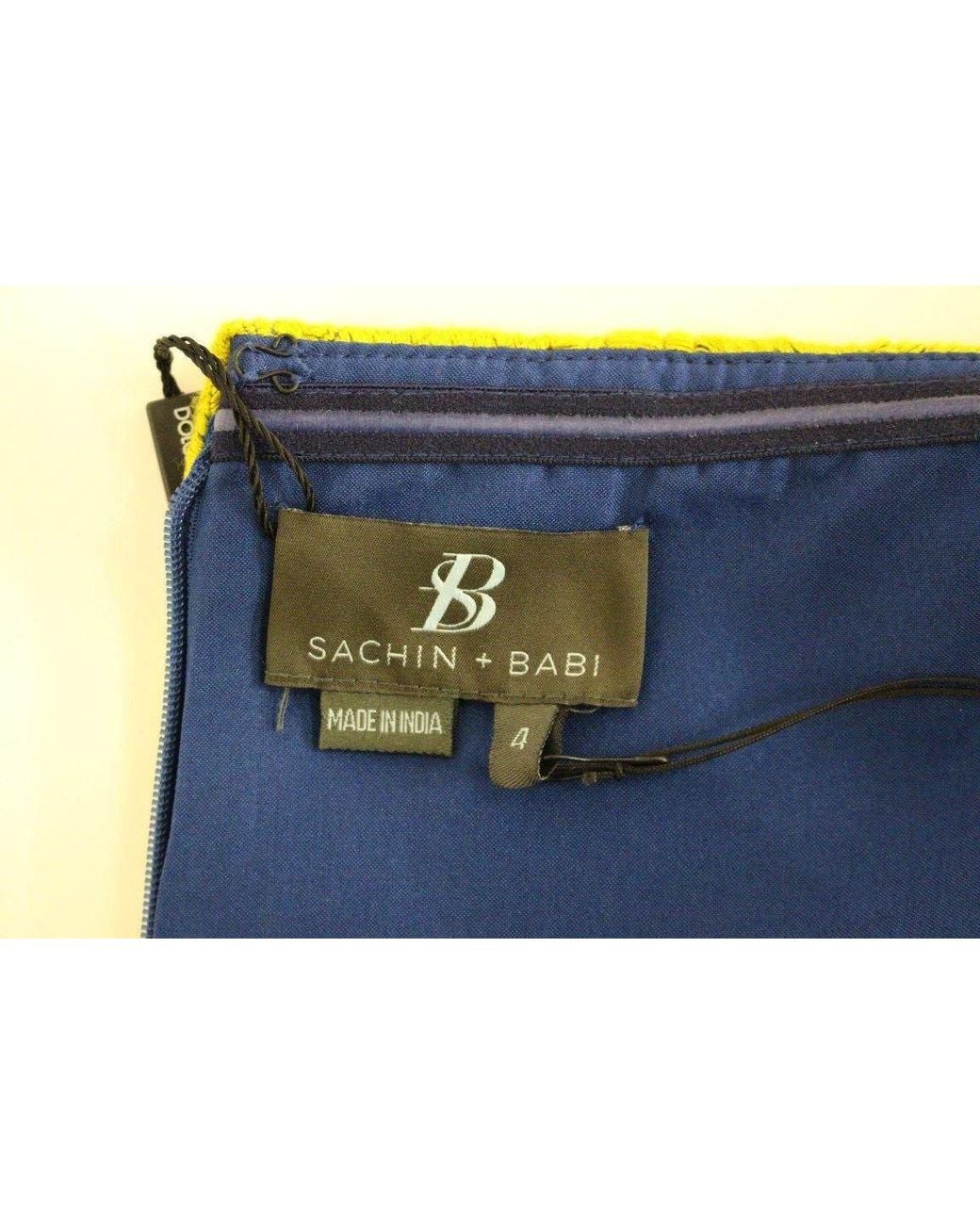 Sachin & Babi Yellow Strapless Bubble Mini Shift Dress