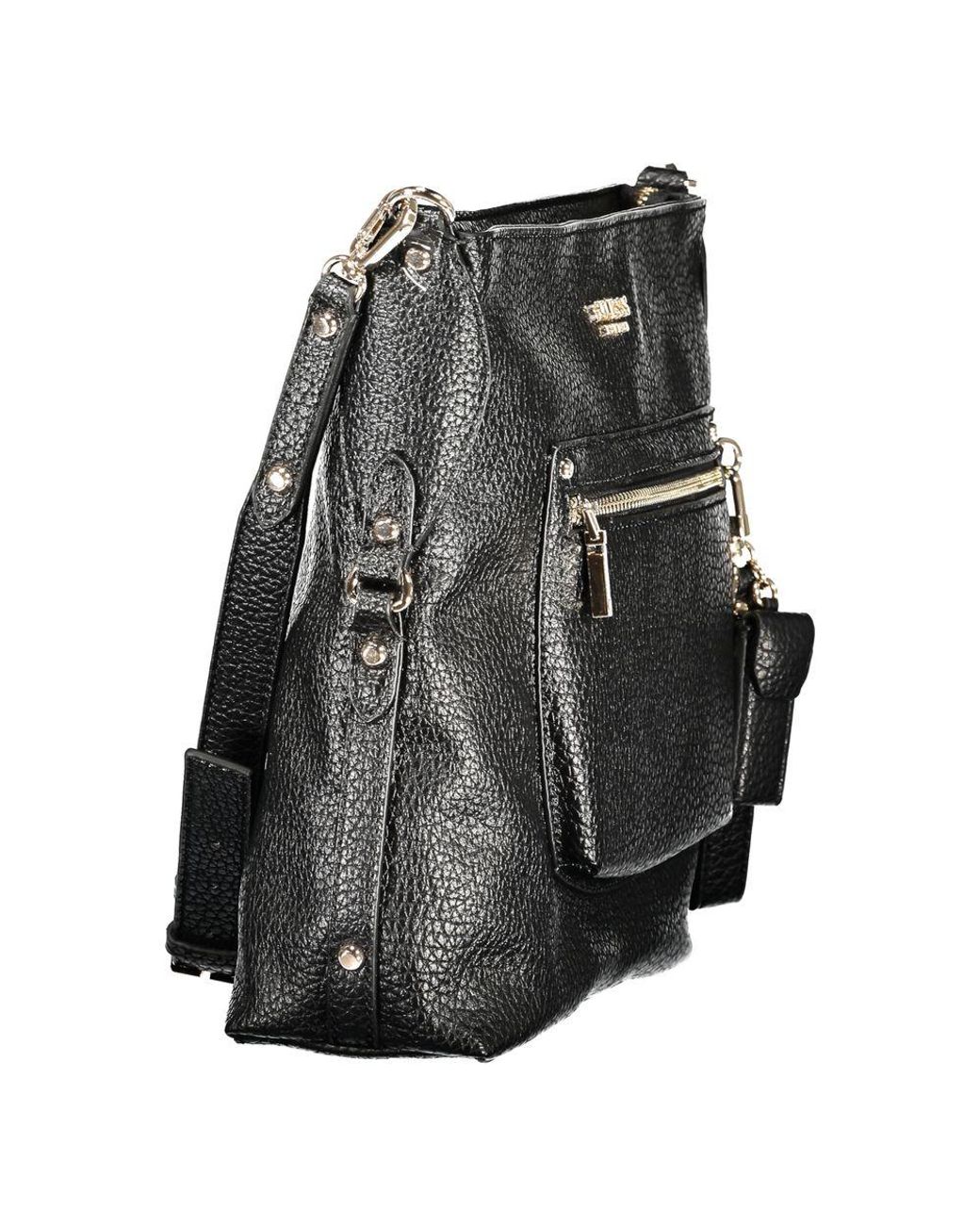 Guess Gray Black Polyurethane 's Handbag