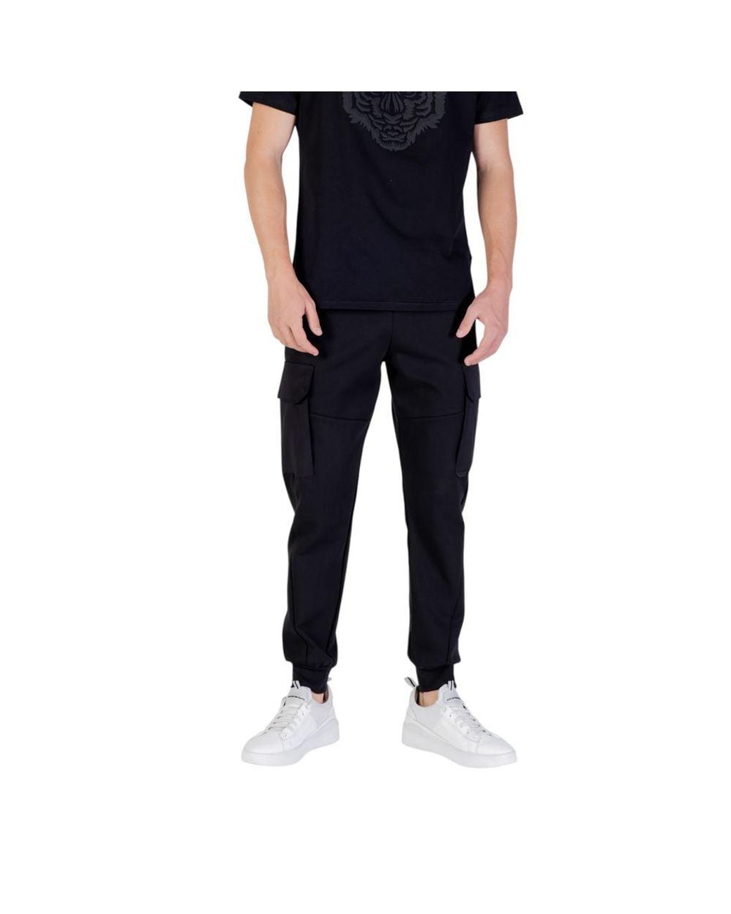 Antony Morato Black Cotton Joggers (workout Pants) for men