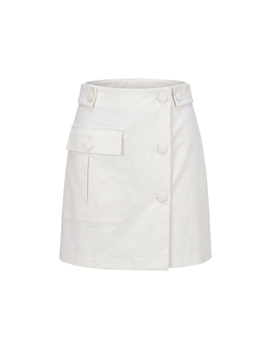 Trussardi White Viscose Skirt