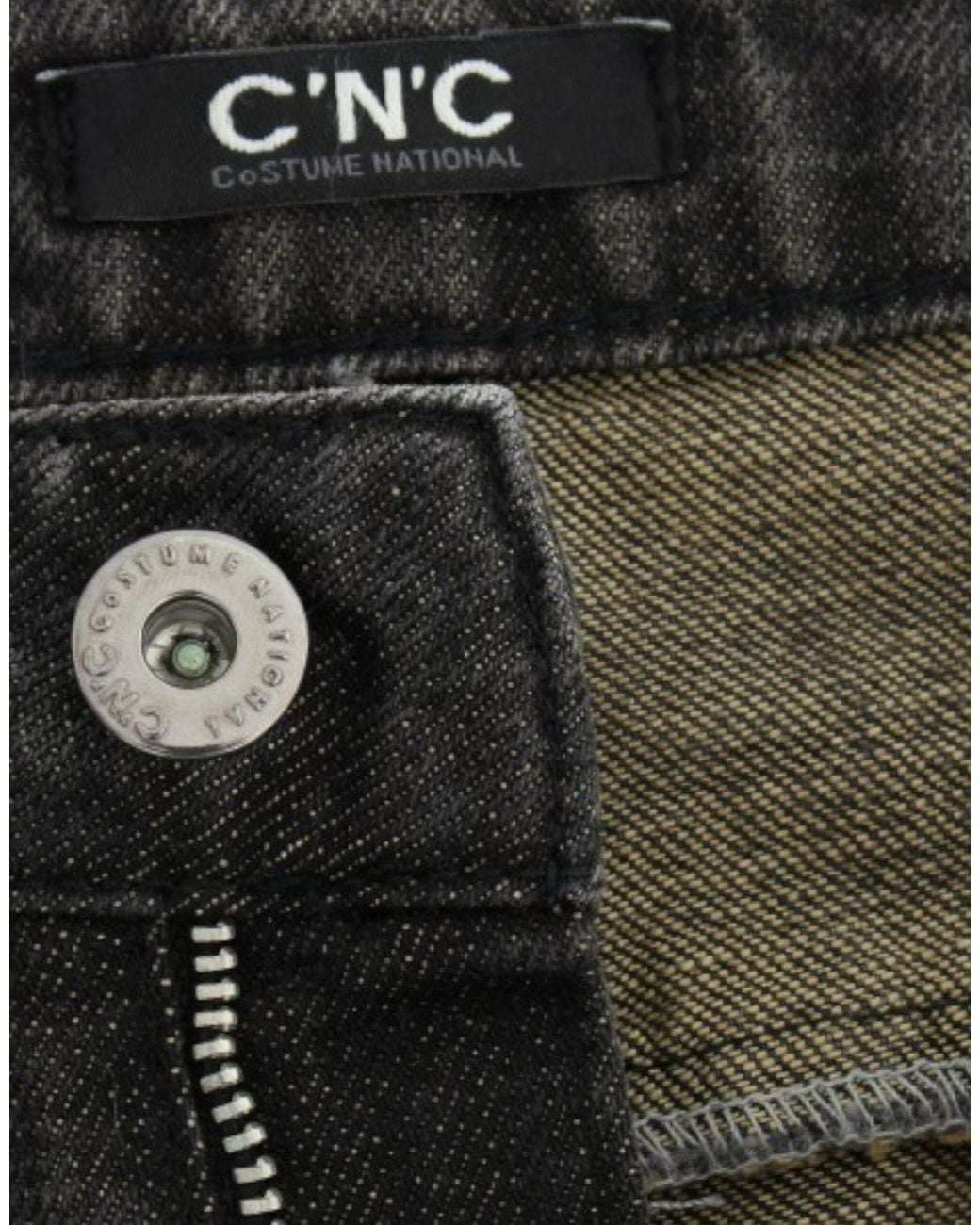 CoSTUME NATIONAL Black Distressed Jeans