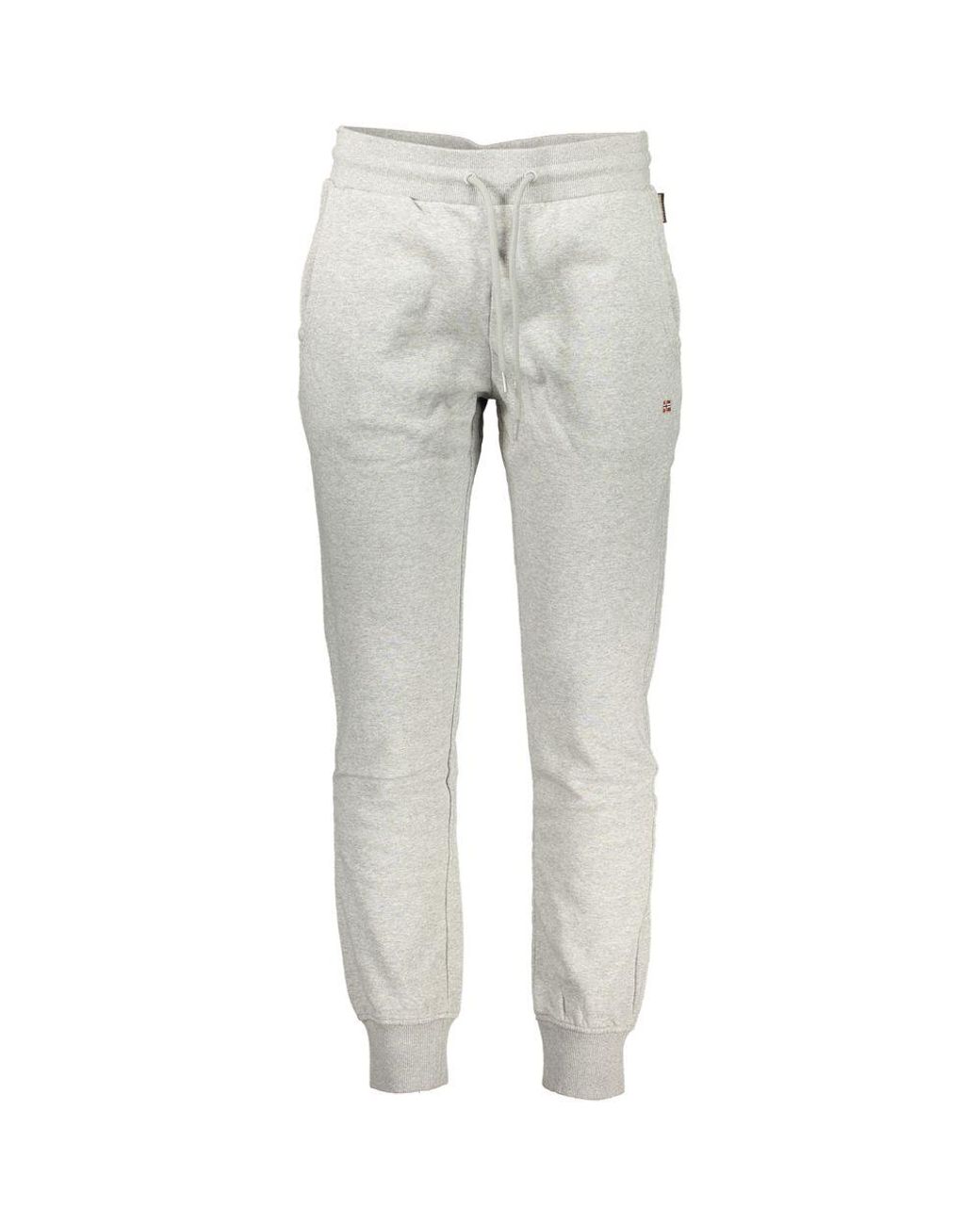Napapijri Gray Cotton Men's Sweatpants for men