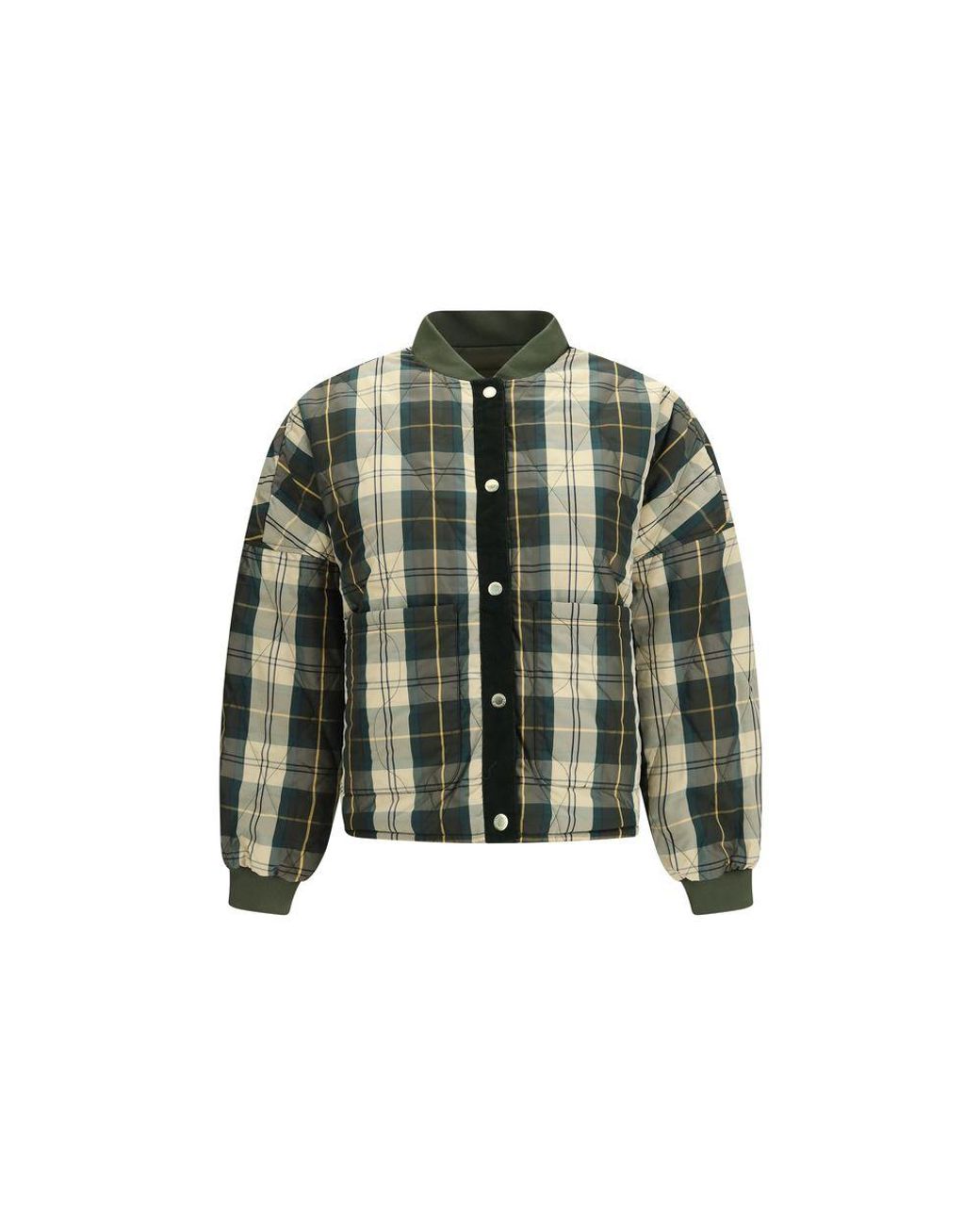 Barbour Green Bicolor Polyester Shell Jacket