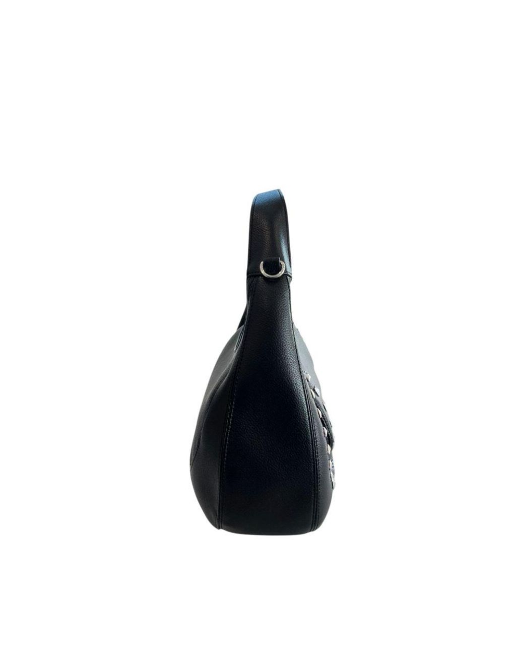Twinset Blue Black Pu Shoulder Bag