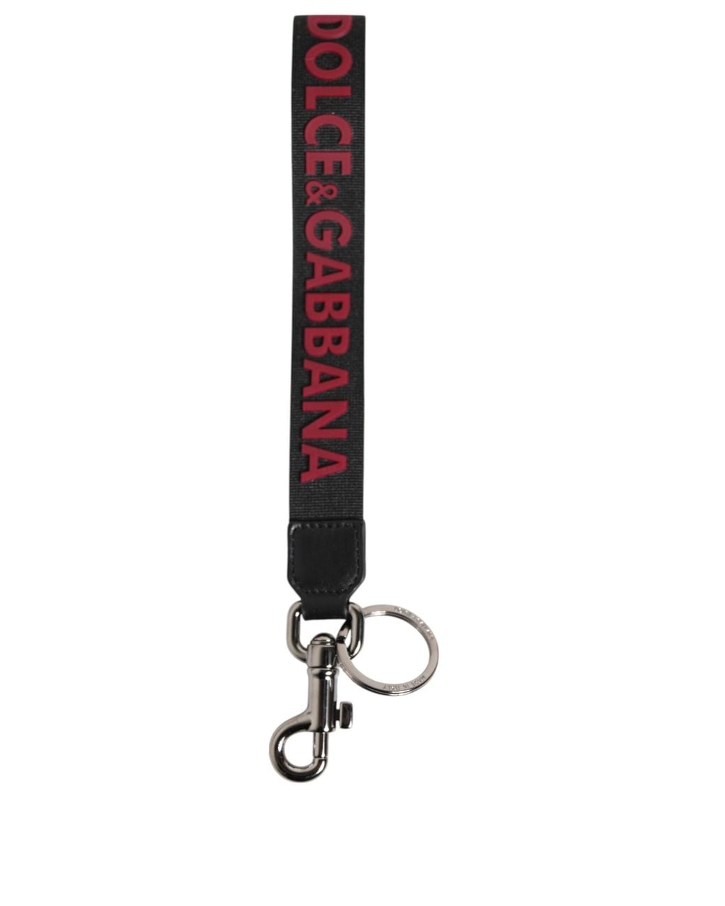Dolce & Gabbana White Dg Logo Polyester Keychain Keyring for men