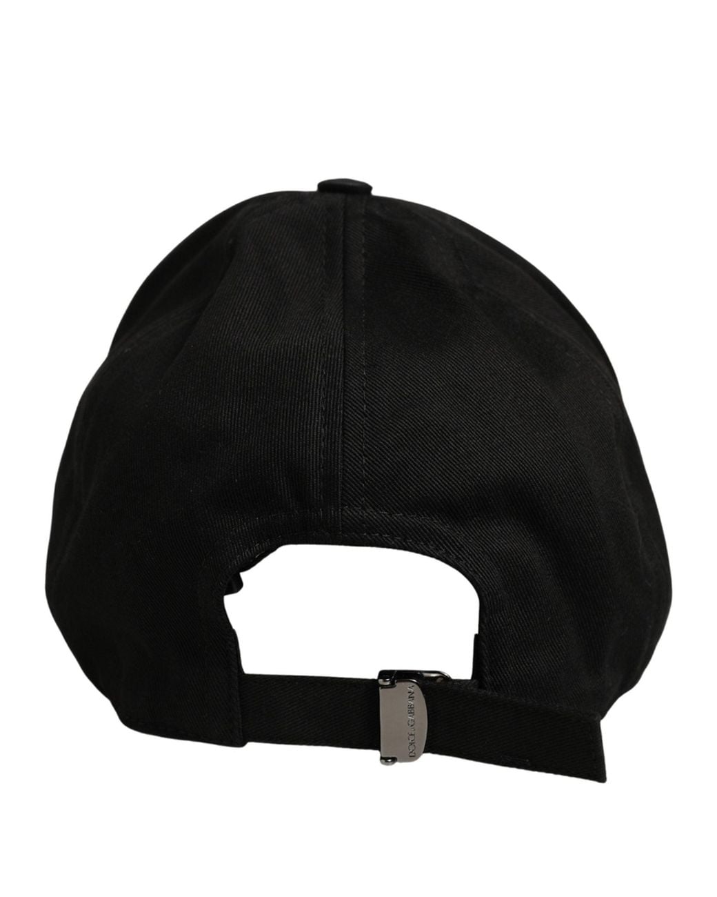Dolce & Gabbana Black Cotton Baseball Capello 6 Panels Hat for men