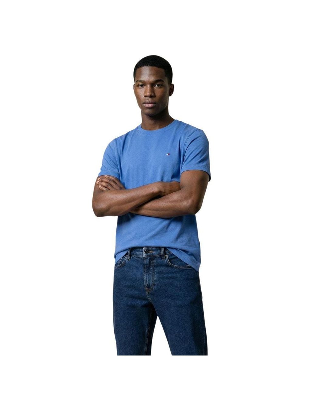 Tommy Hilfiger Blue Recycled Cotton T for men