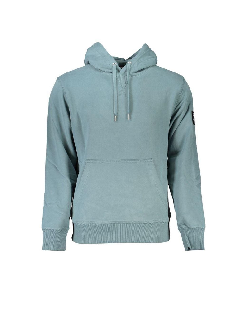 Calvin Klein Blue Chic Hooded Cotton Sweatshirt for men
