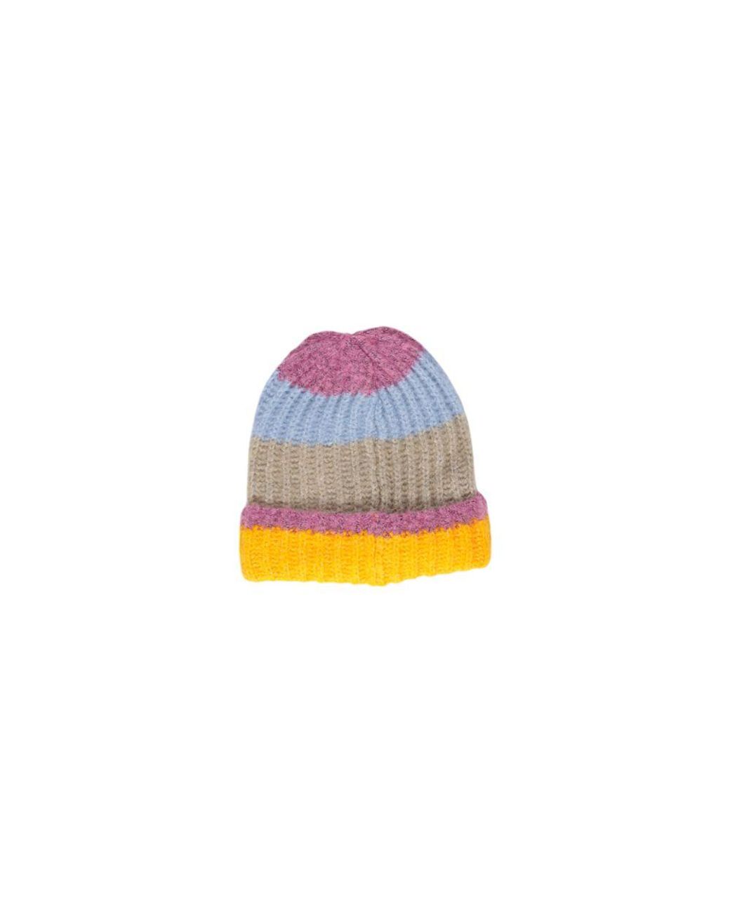 Pieces Multicolor Bicolor Marabou Cap (baseball Hat)