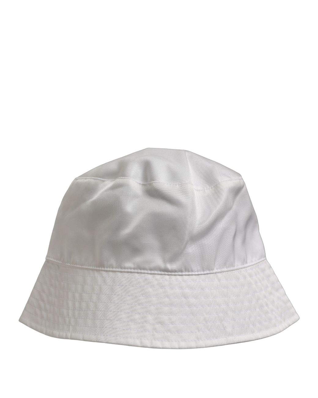 Dolce & Gabbana Gray Nylon Wide Brim Bucket Capello Hat for men