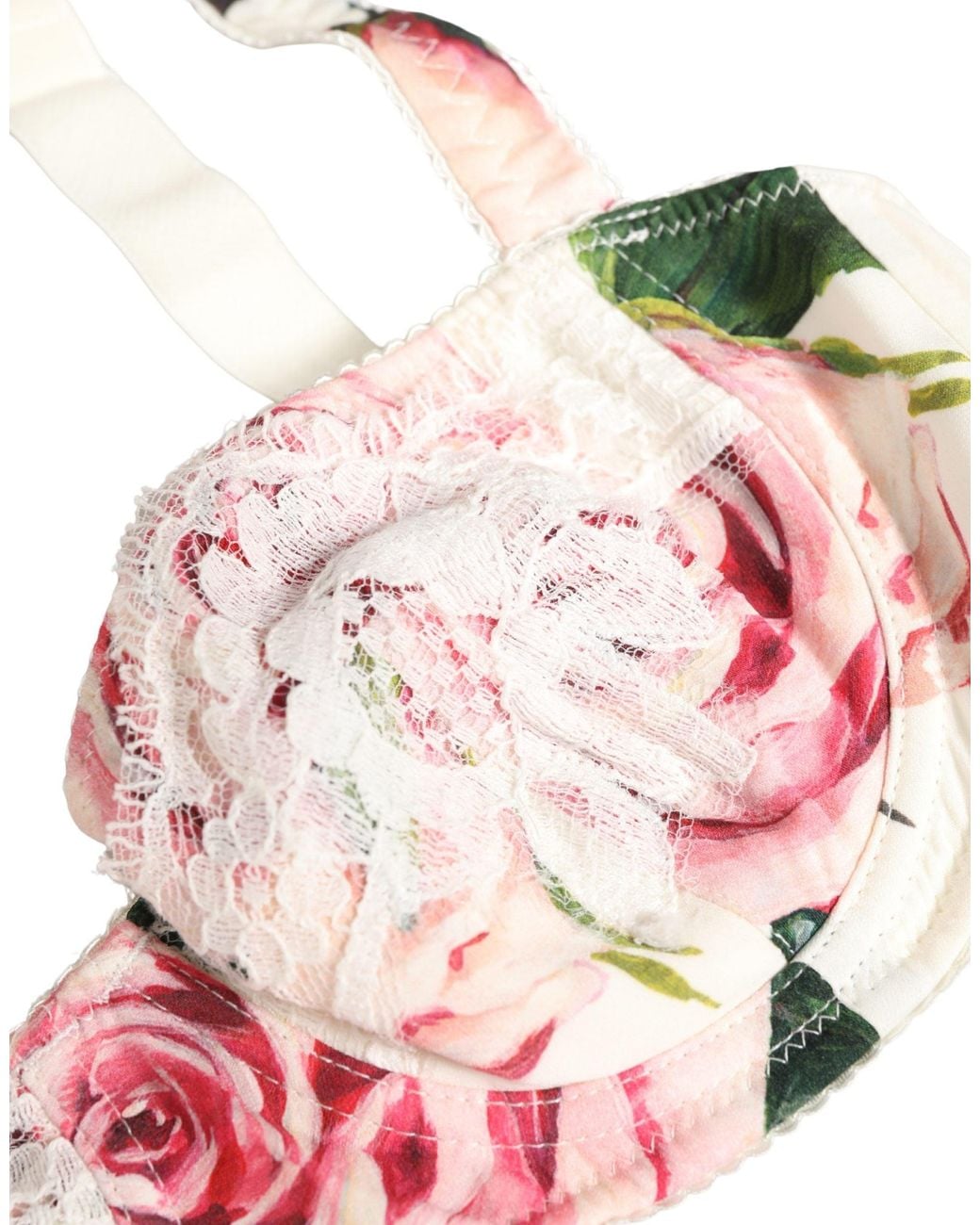 Dolce & Gabbana Pink Multicolor Floral Semi