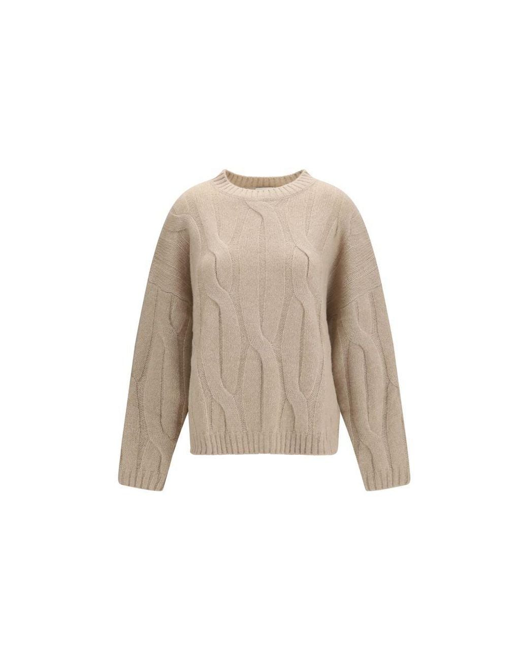 Allude Natural Beige Cashmere Sweater