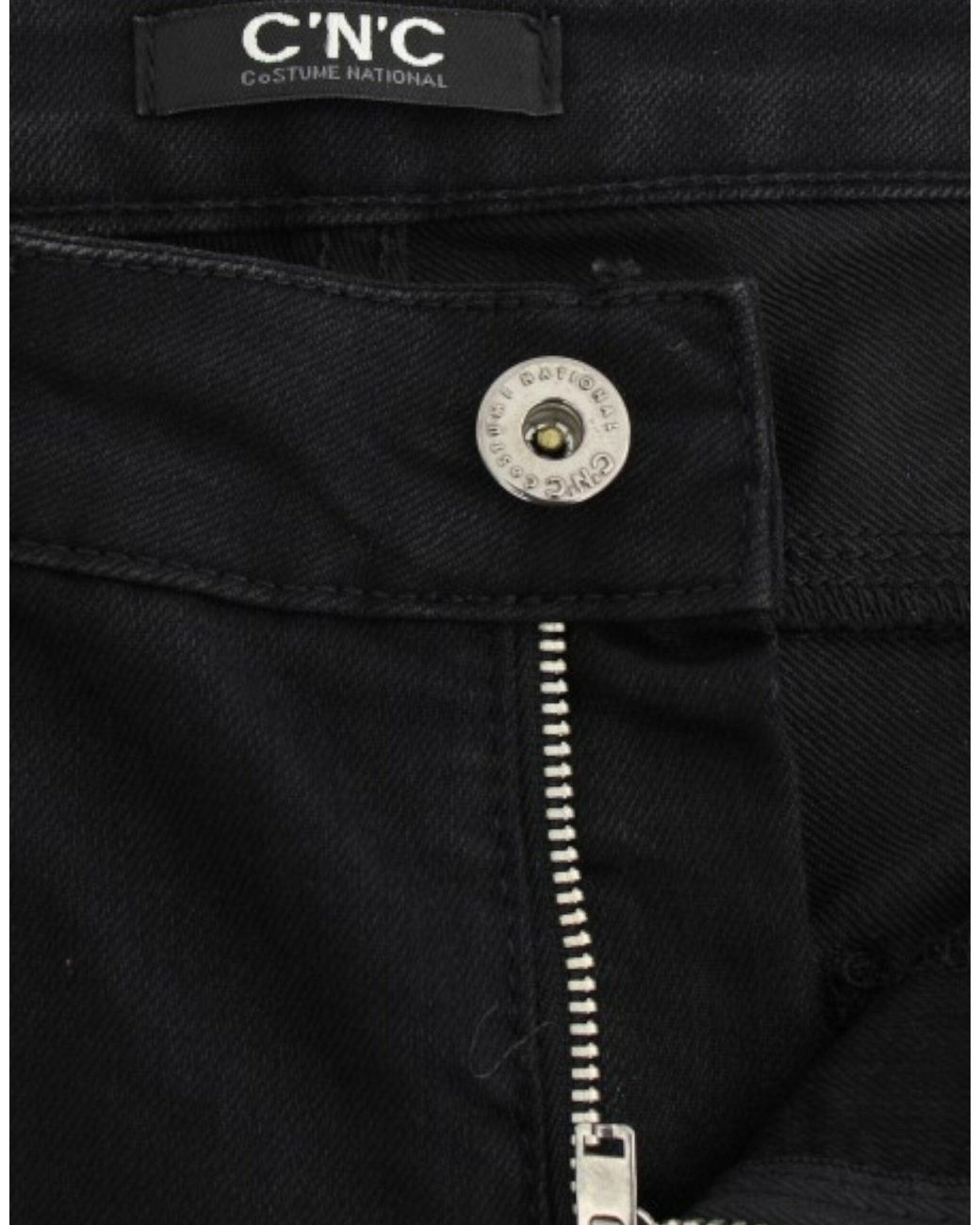 CoSTUME NATIONAL Straight Leg Jeans Black Sig12469