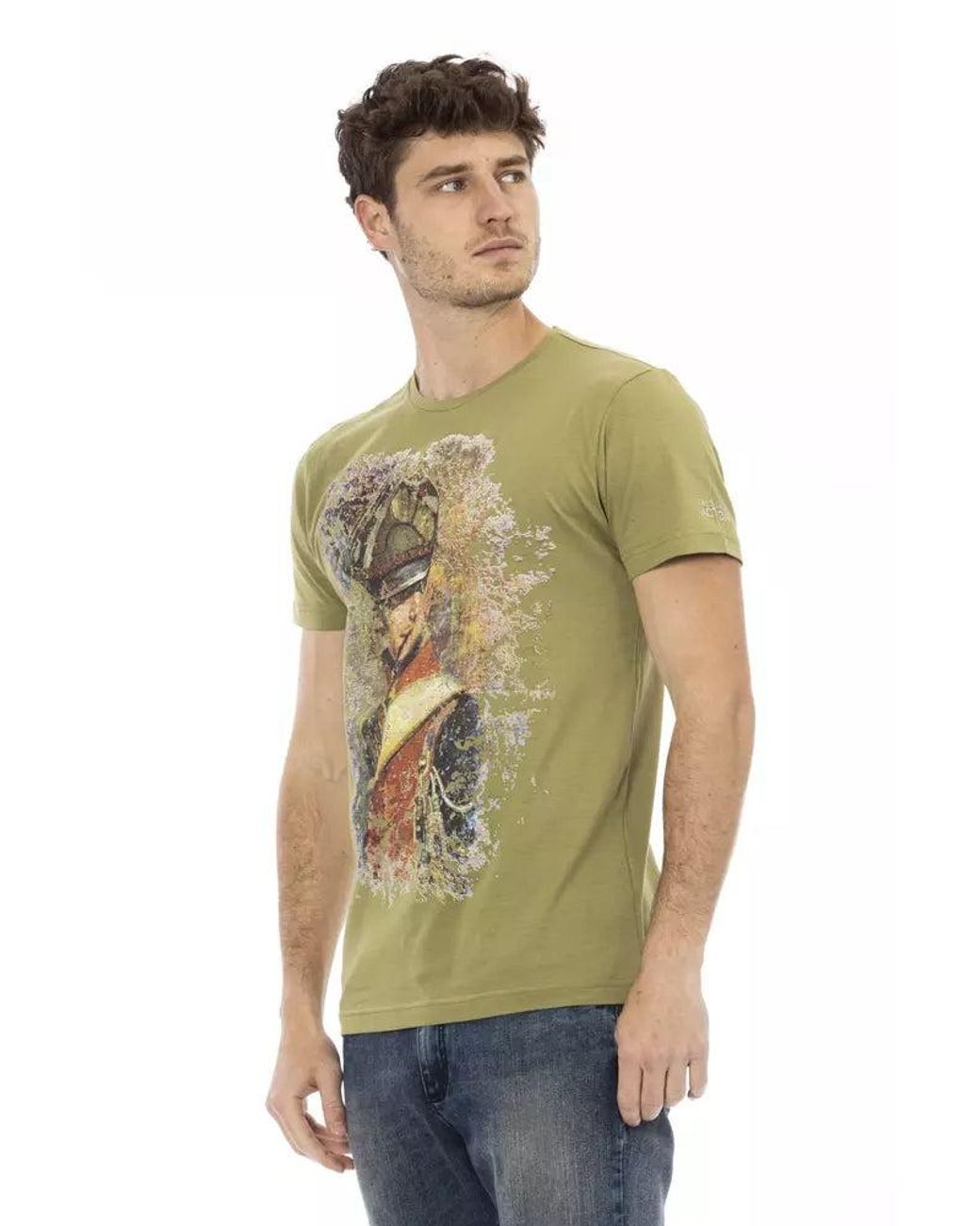 TRUSSARDI ACTION Green Cotton Men T for men