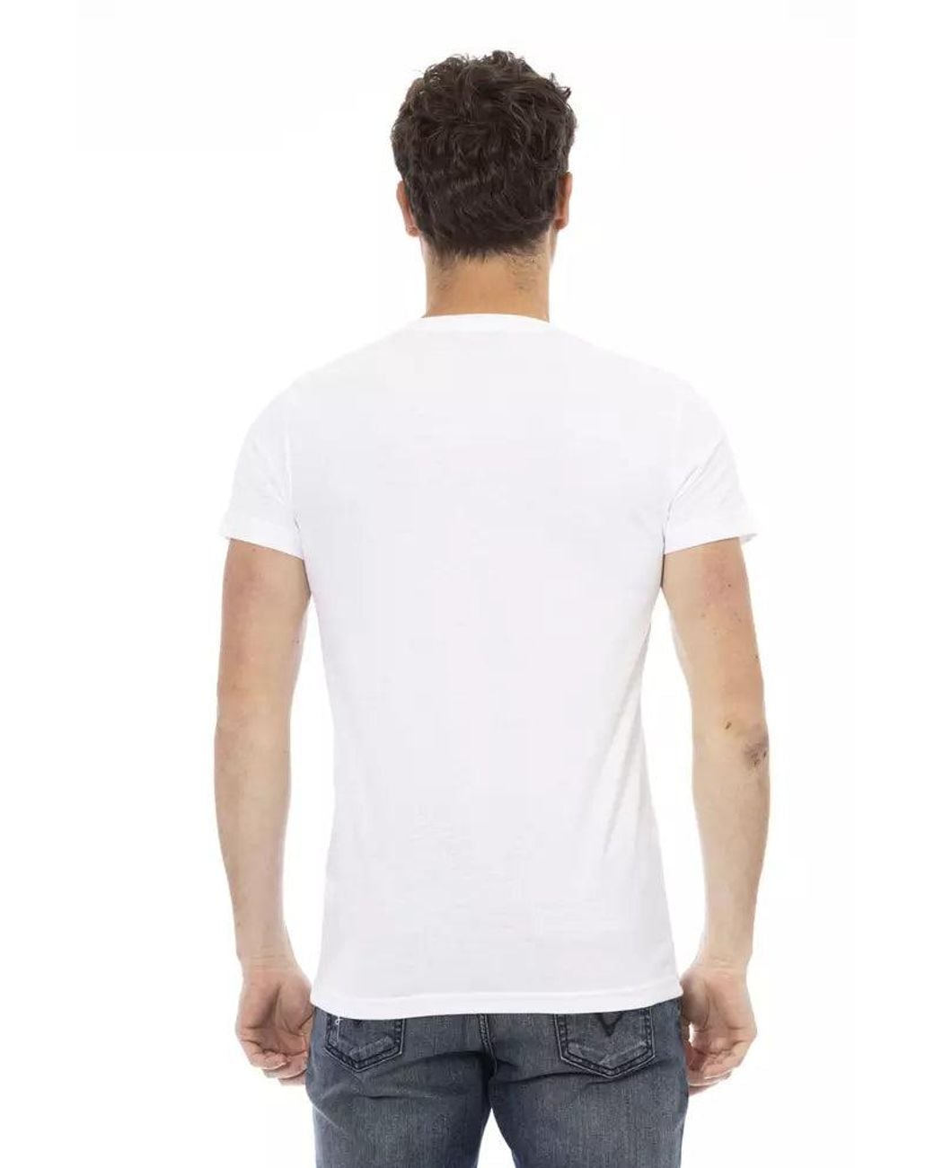 TRUSSARDI ACTION White Cotton Men's T for men