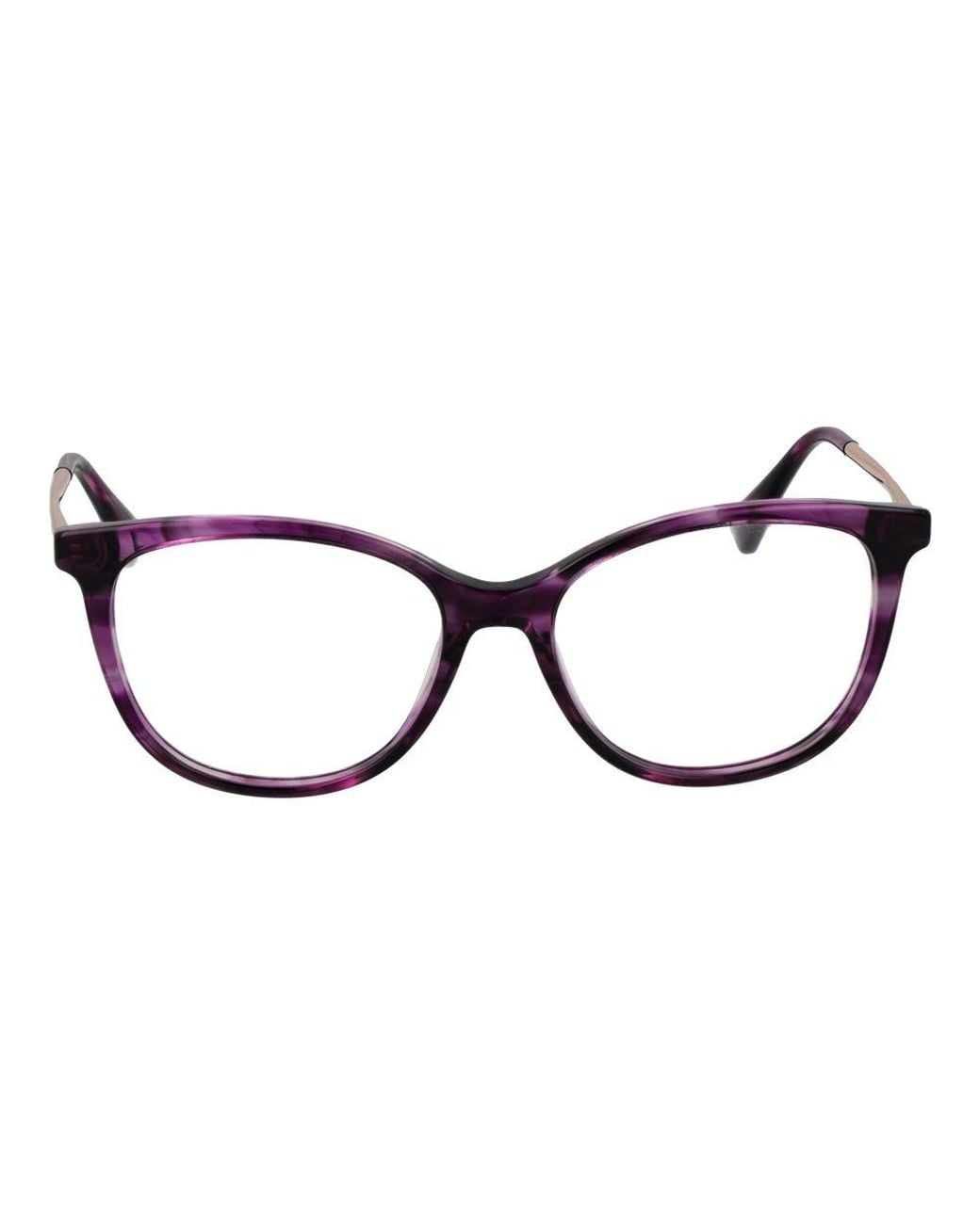 Max Mara Brown Purple Acetate Glasses (frames)