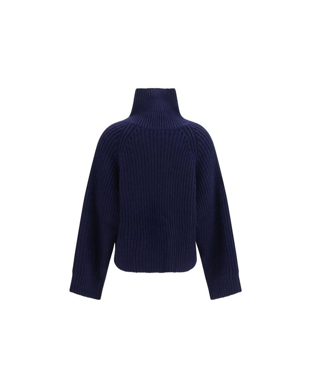 Ganni Blue Wool Oves Aries Sweatshirt