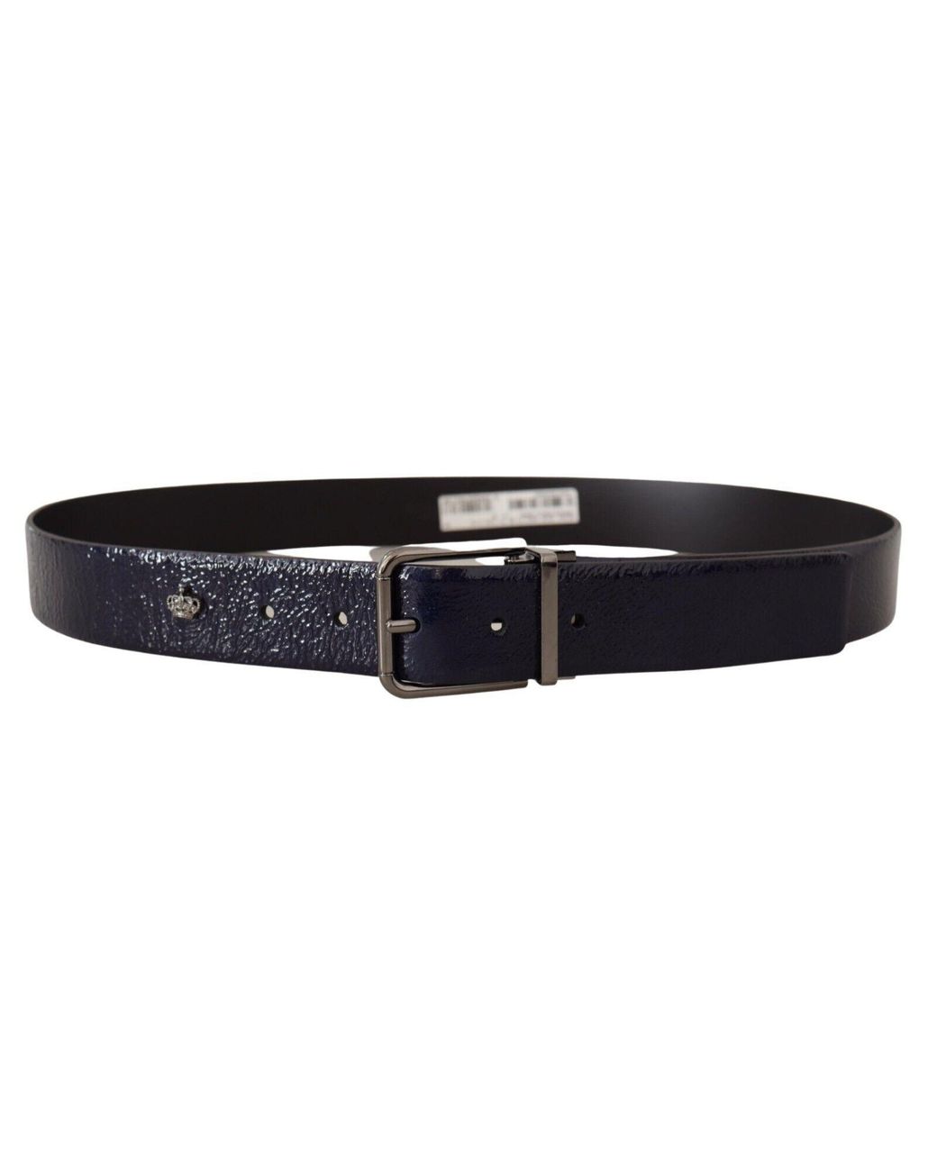 Dolce & Gabbana Black Elegant Leather Belt With Buckle for men