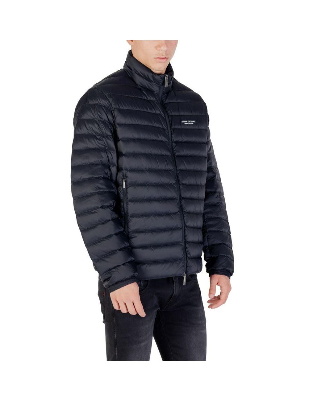 ARMANI EXCHANGE Blue Polyamide Coat for men