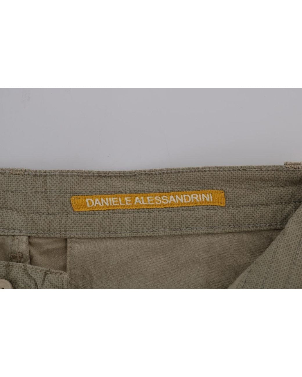 Daniele Alessandrini Natural Cotton Stretch Slim Fit Trouser Beige Tsh1382 for men
