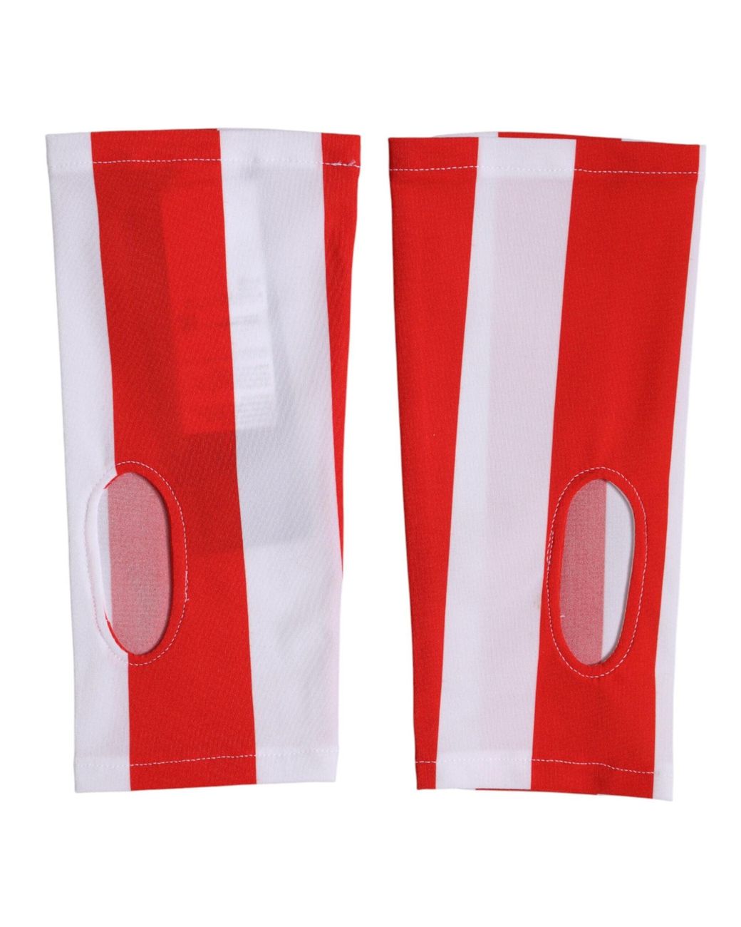Dolce & Gabbana Red Nylon Fingerless Wrist Length Gloves 07+Pa