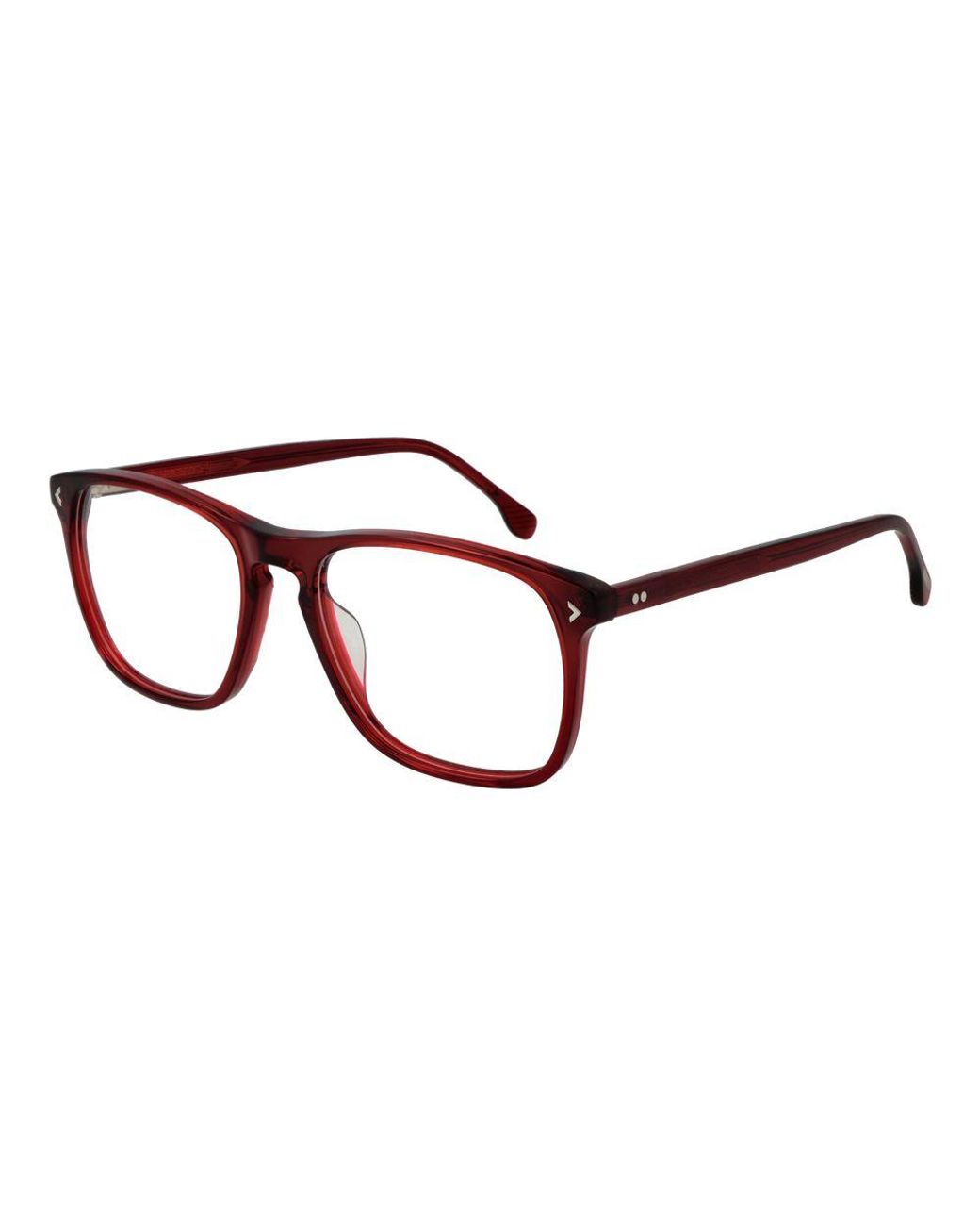Lozza Brown Red Cellulose Acetate Glasses (frames) for men