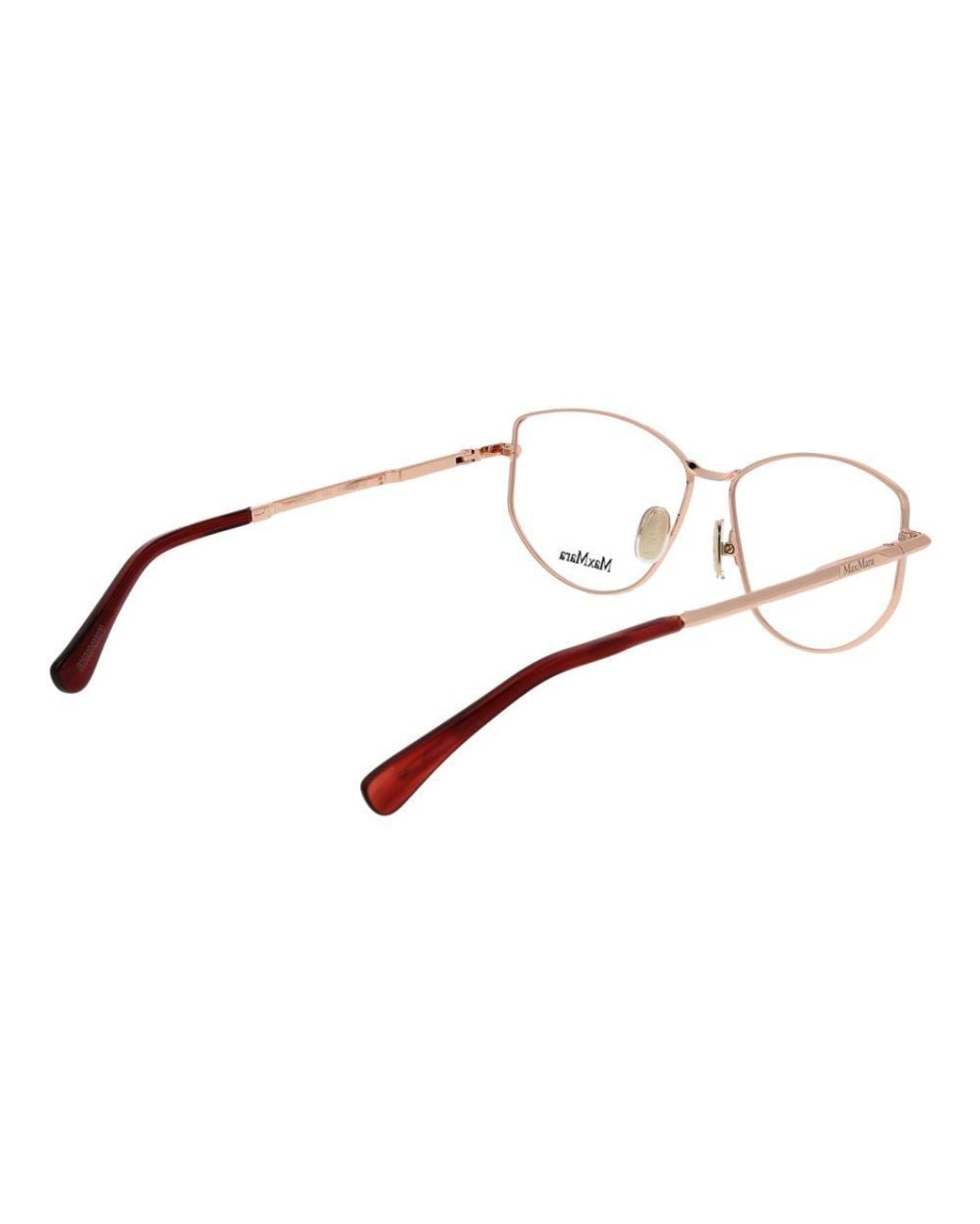 Max Mara Metallic Rose Gold Metal Glasses (frames)