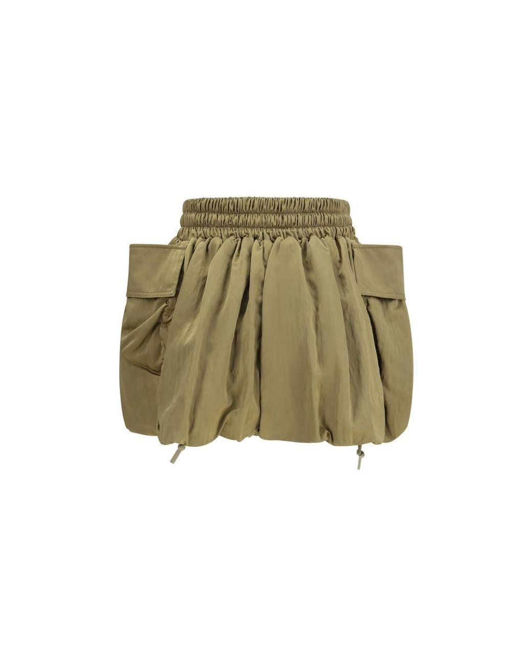 Balmain Green Bicolor Viscose Bermuda Shorts