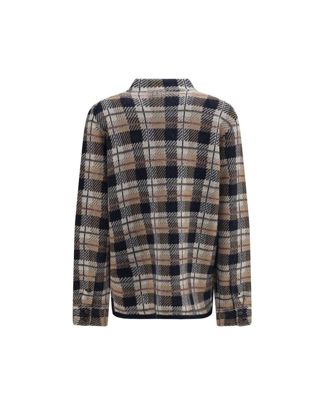 Guest In Residence Black Brown Cashmere Dress Shirt