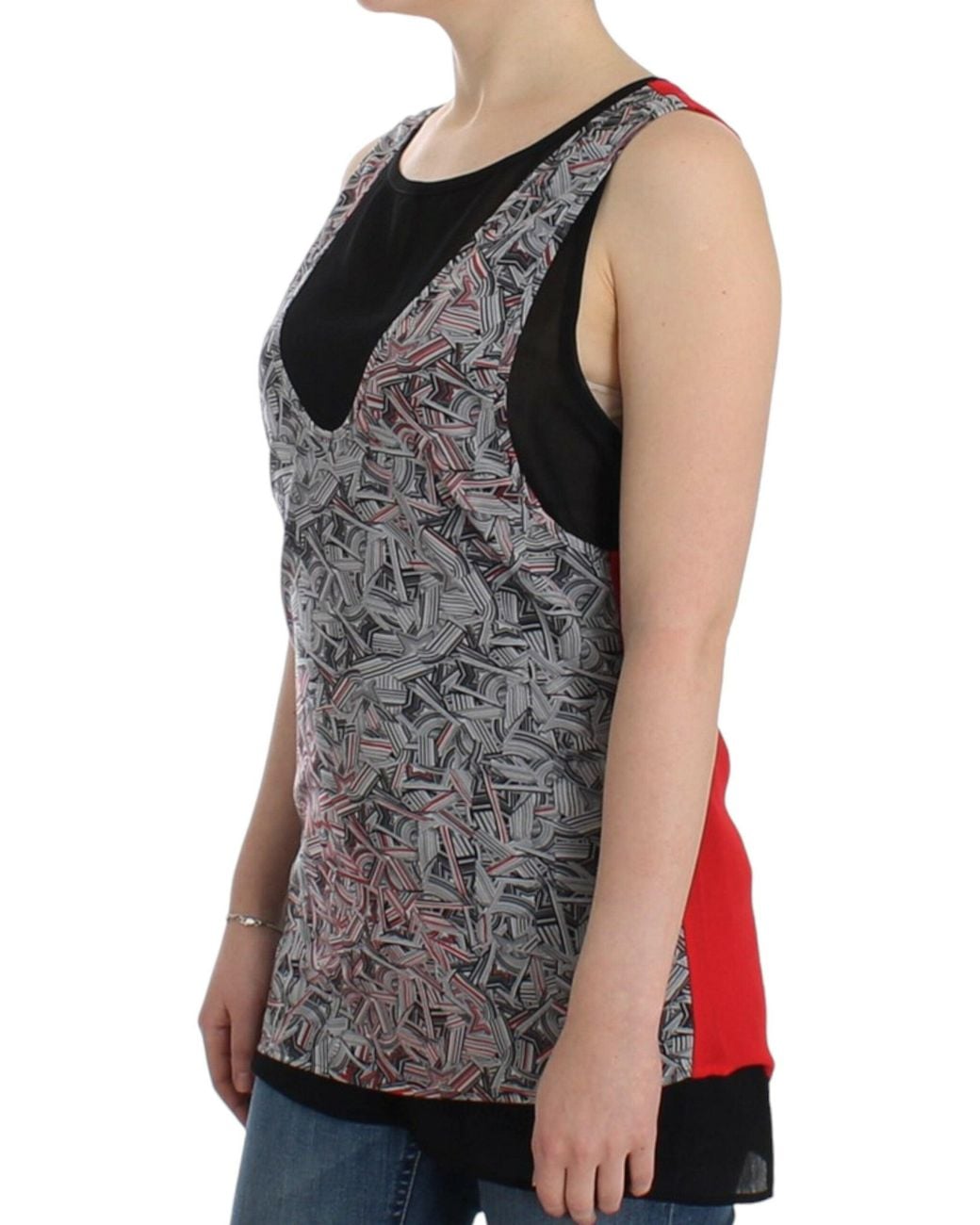 CoSTUME NATIONAL Black Sleeveless Top