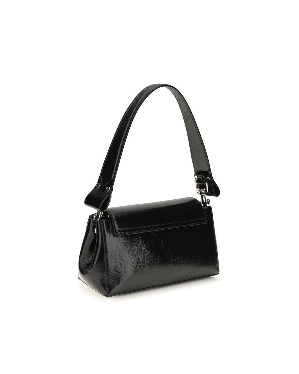 Vivienne Westwood Black Calf Leather Bos Taurus Shoulder Bag