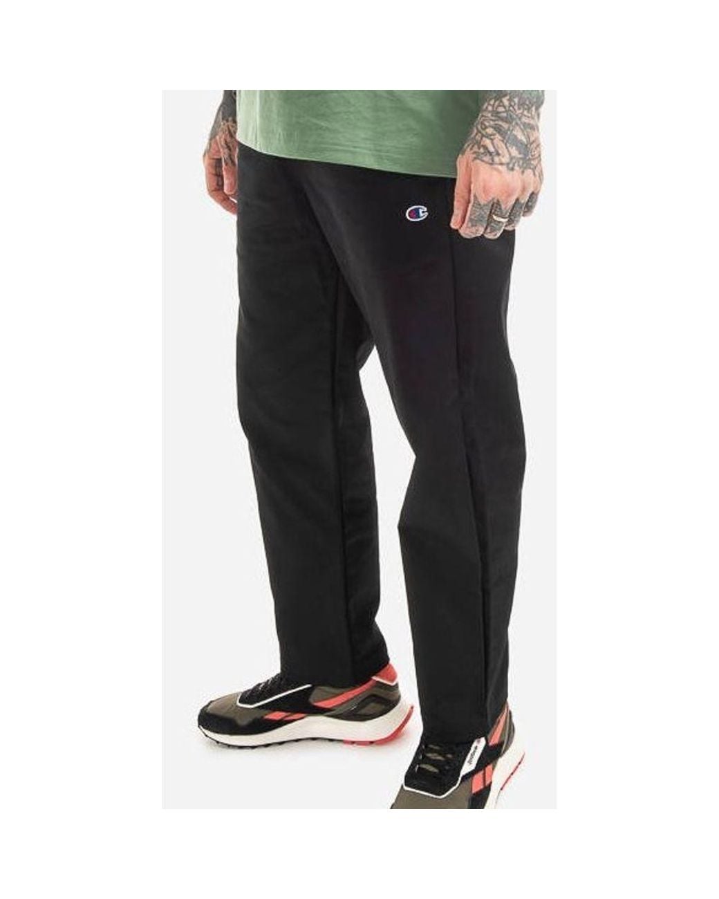 Champion Black Polyester Joggers (Workout Pants) for men