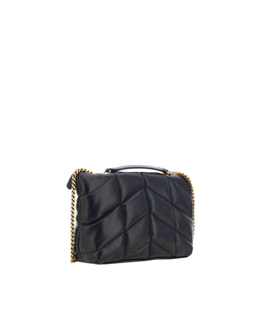 Saint Laurent Black Puffer Toy Shoulder Bag