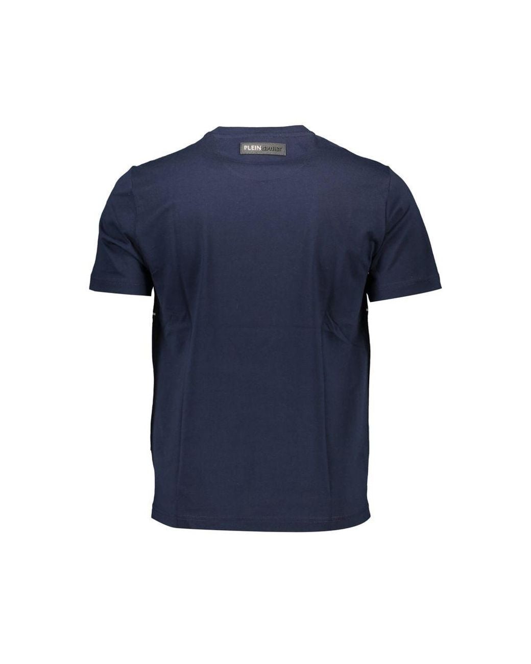 Philipp Plein Blue Cotton T-Shirt for men