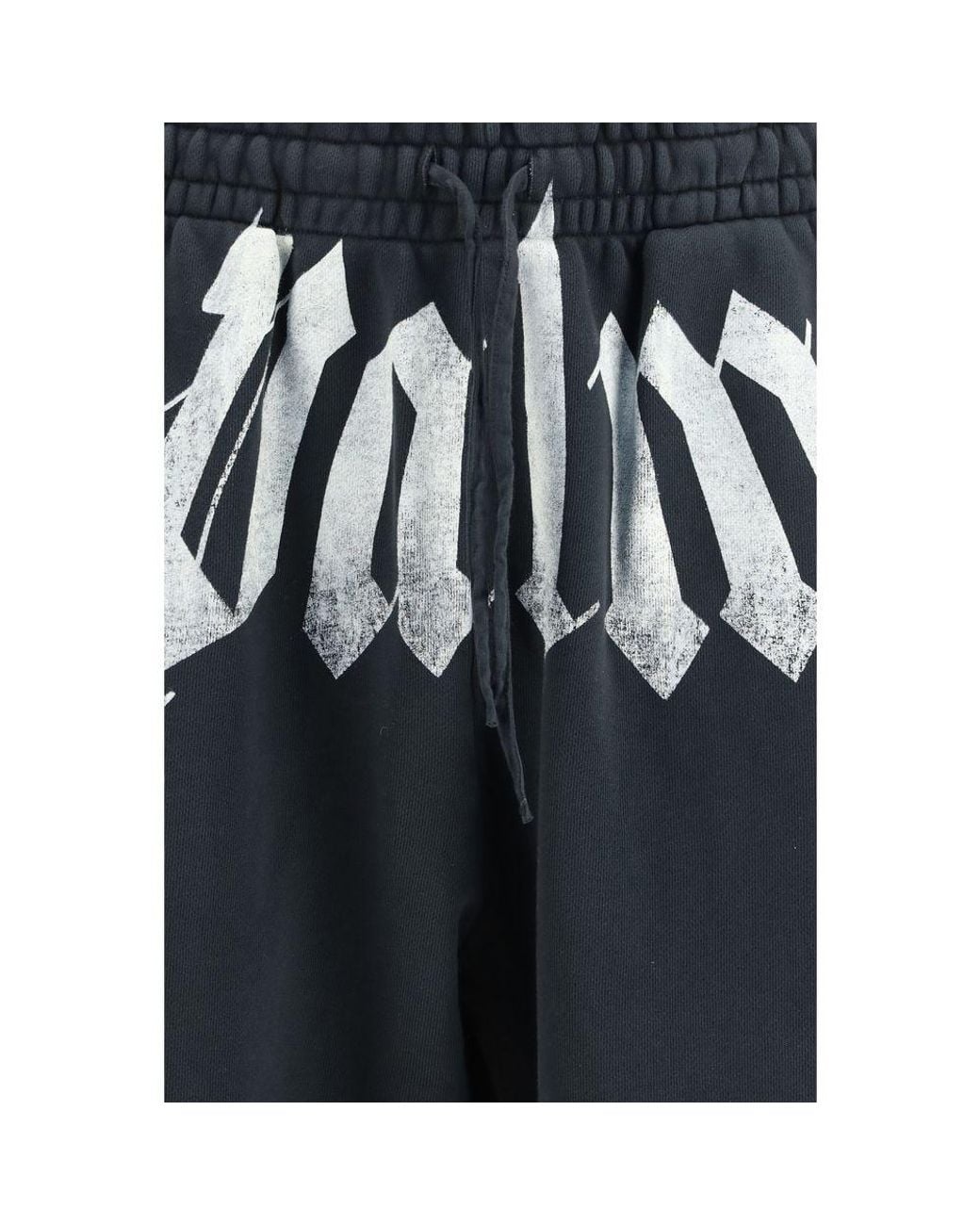 Palm Angels Blue Gray Cotton Joggers (workout Pants) for men