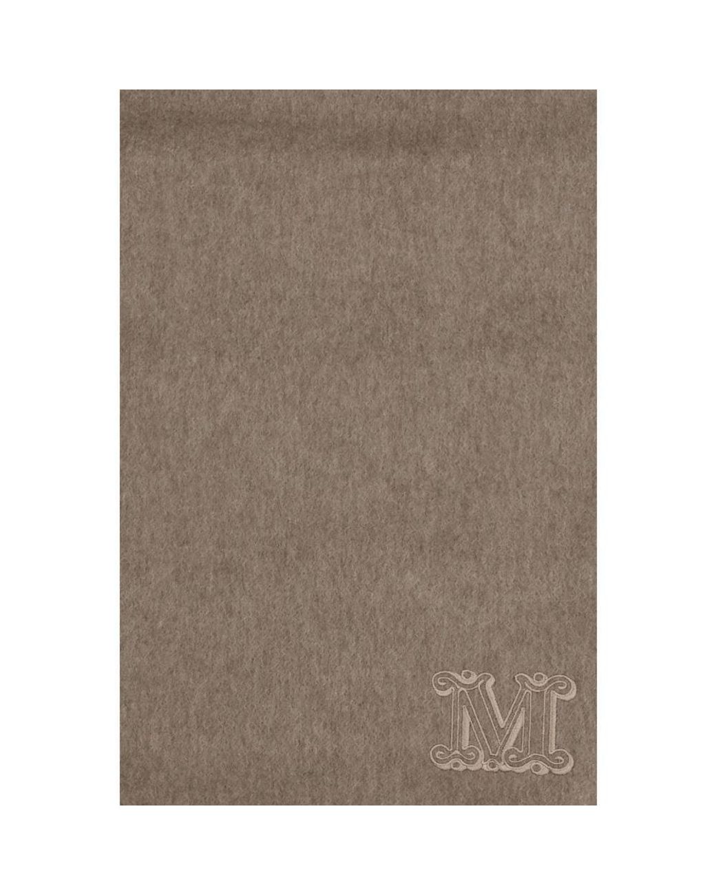 Max Mara Brown Beige Cashmere Scarf