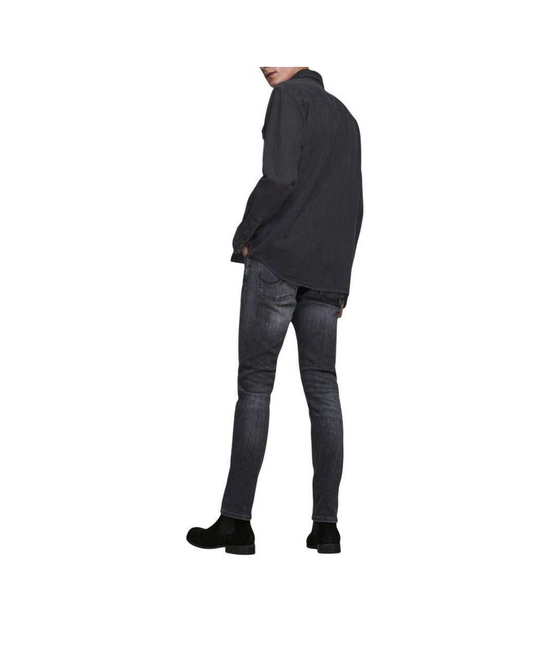 Jack & Jones Black Jeans Shirt for men
