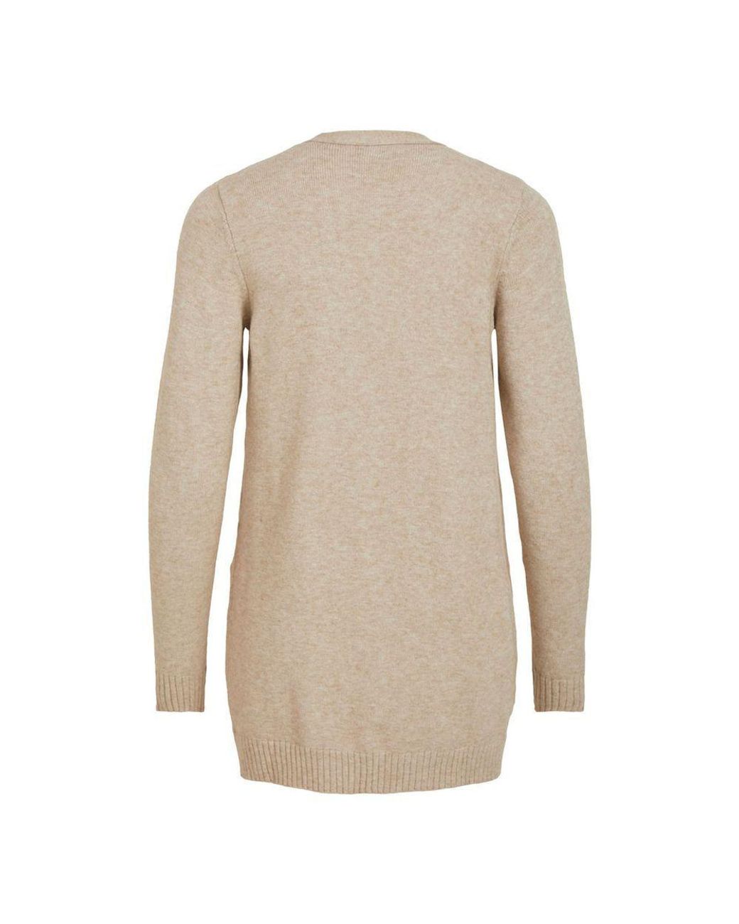 VILA CLOTHES Natural Viscose Cardigan