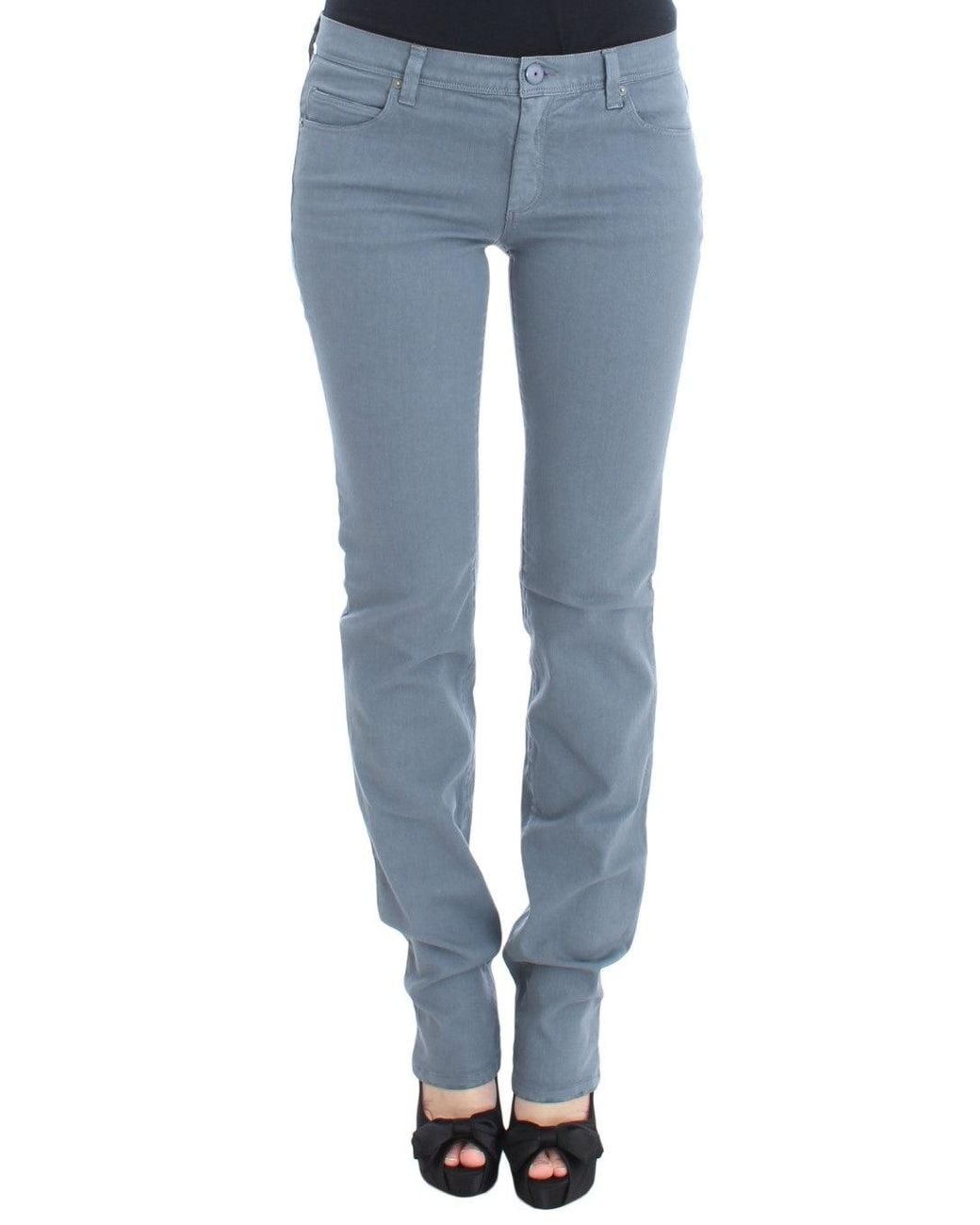 Ermanno Scervino Blue Chic Slim Fit Bootcut Denim Indulgence